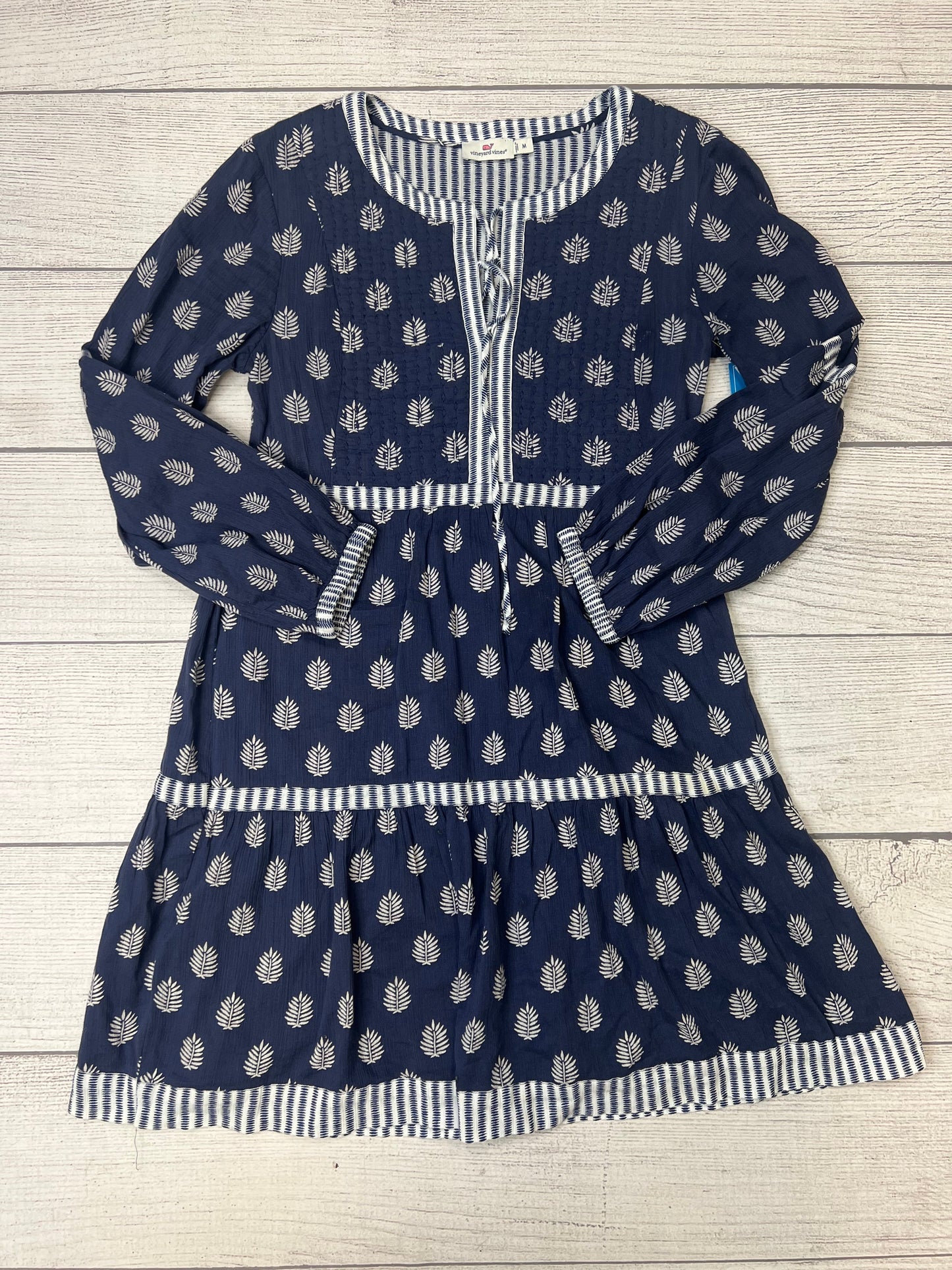 Navy Dress Casual Midi Vineyard Vines, Size M