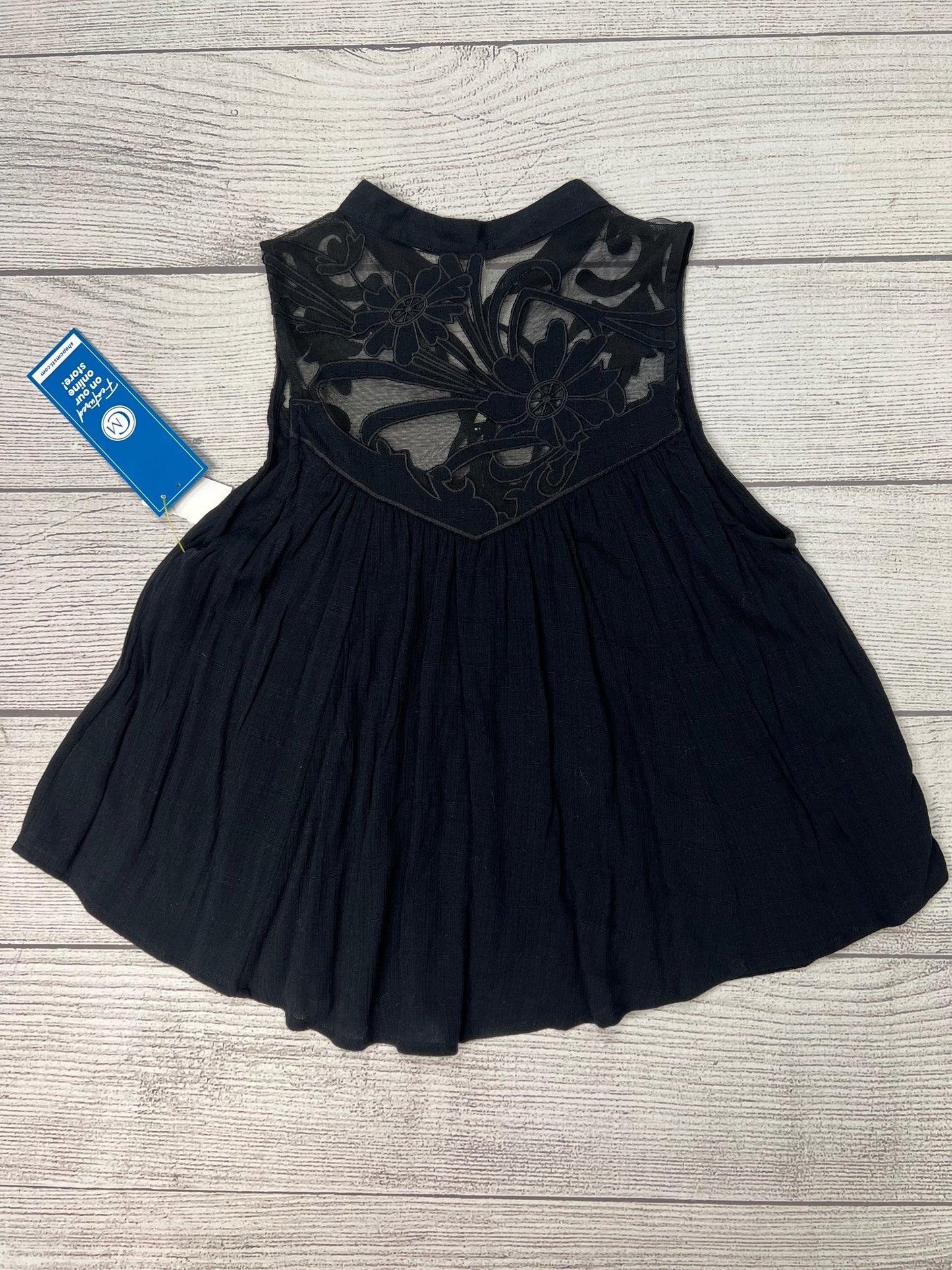 Black Top Sleeveless Free People, Size Petite   Small