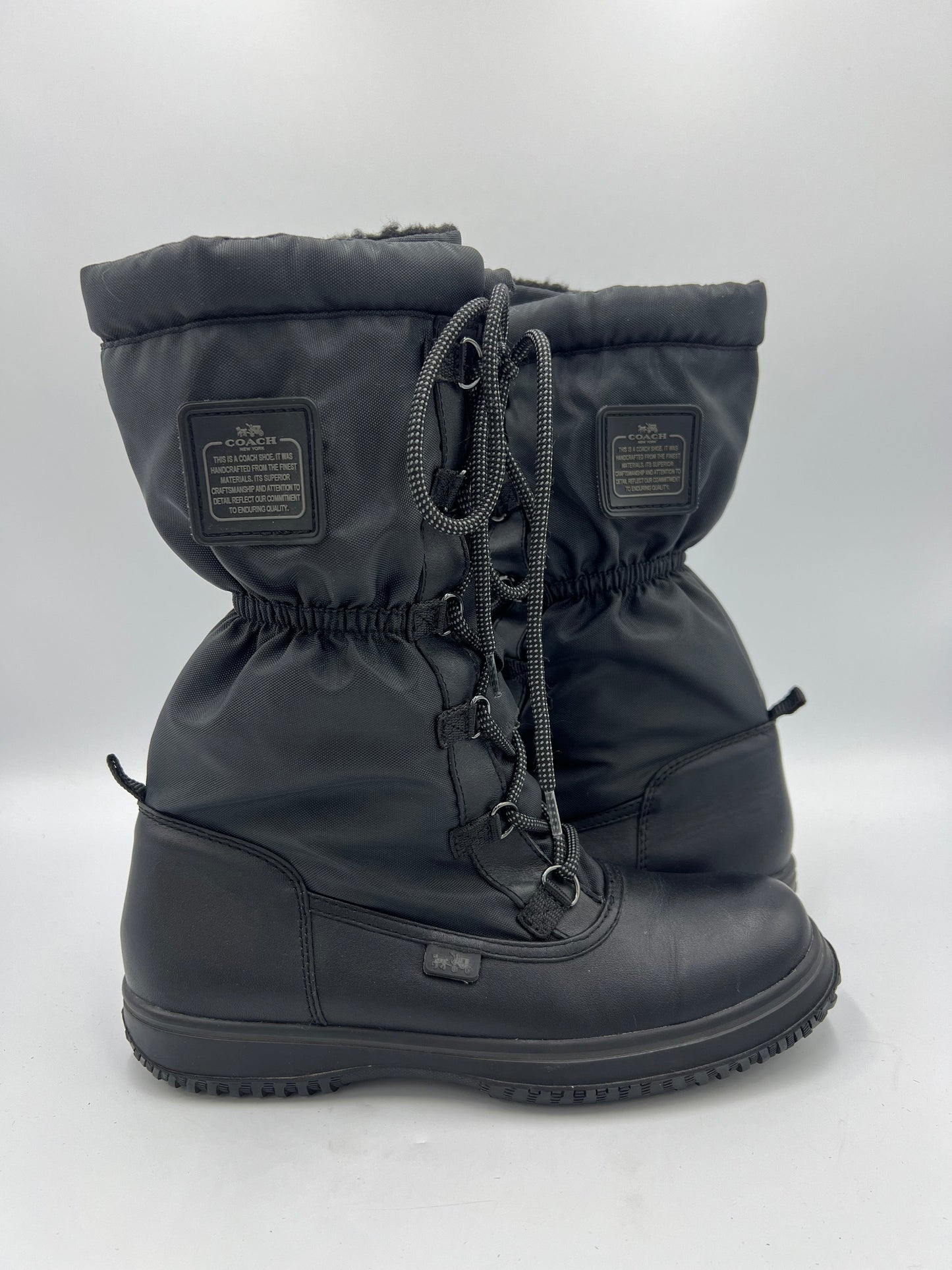 Black Boots by Coach, Size 8