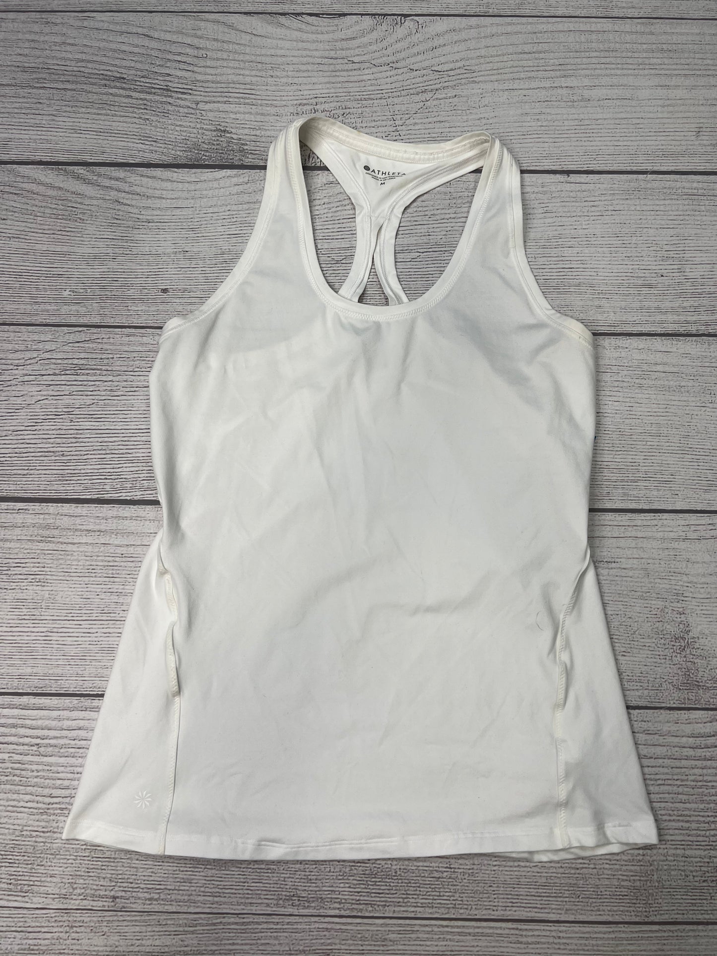 Athletic Tank Top By Athleta In White, Size: M