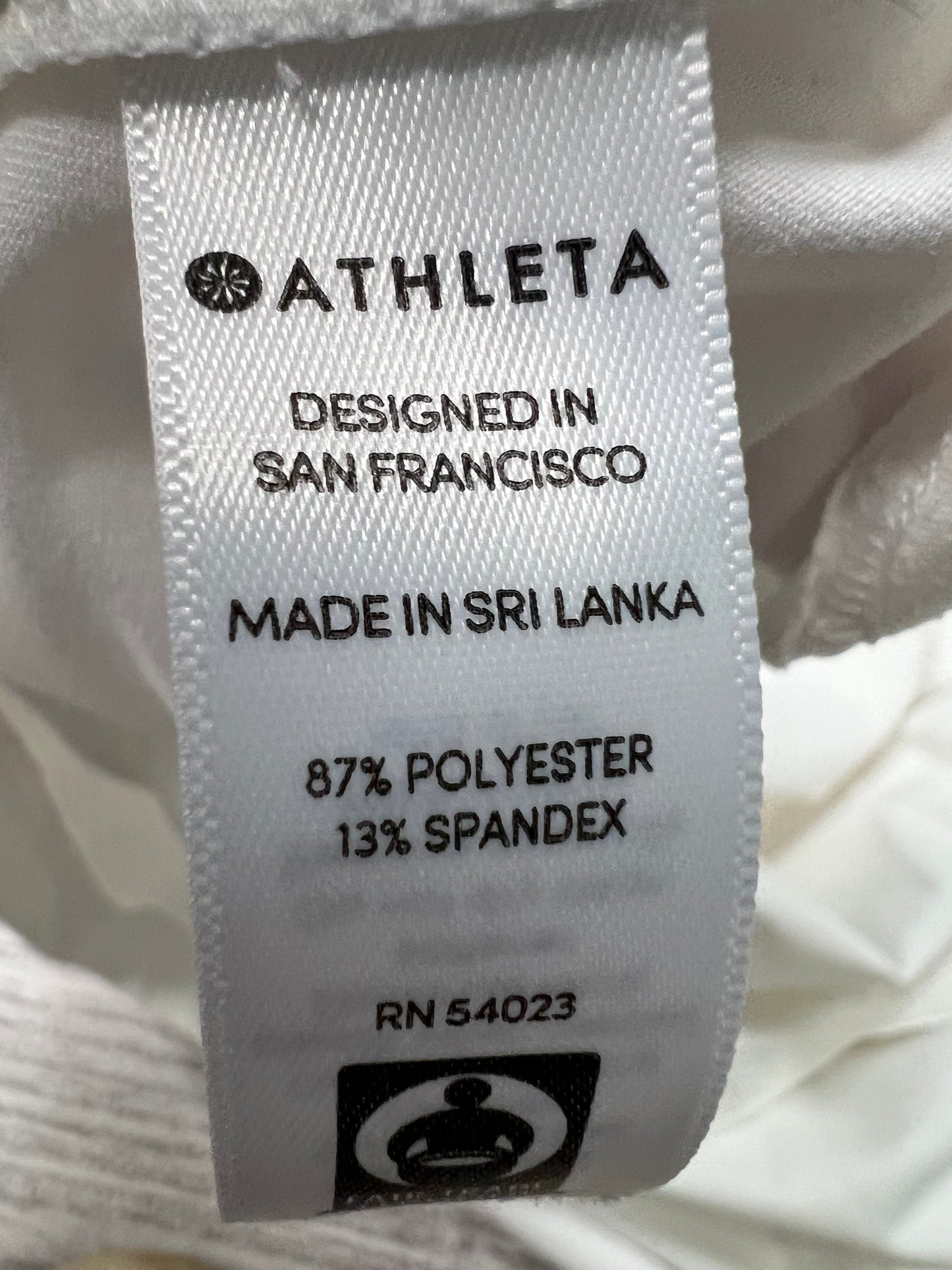 Athletic Tank Top By Athleta In White, Size: M