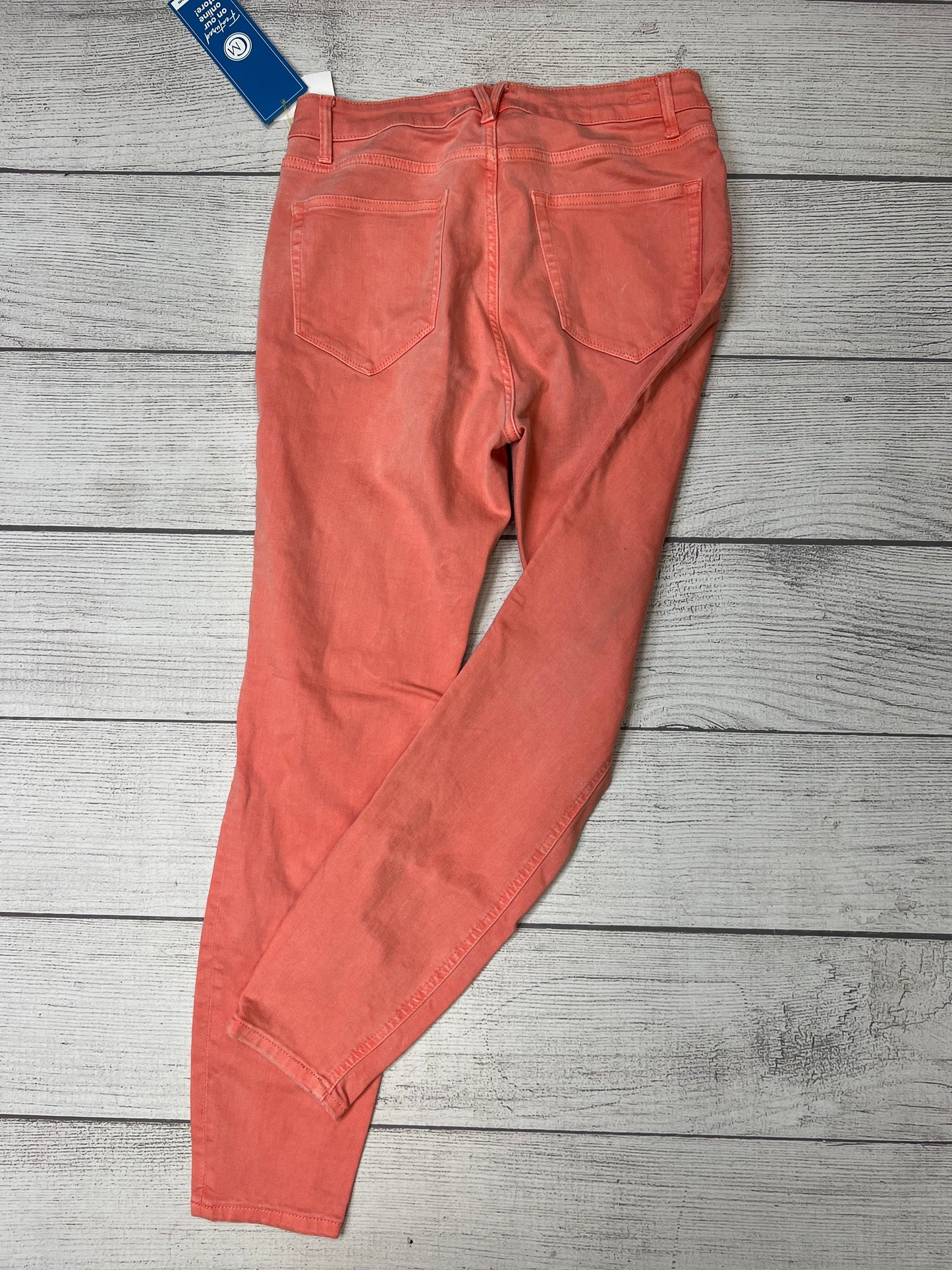 Jeans Skinny By Vineyard Vines In Coral, Size: 8