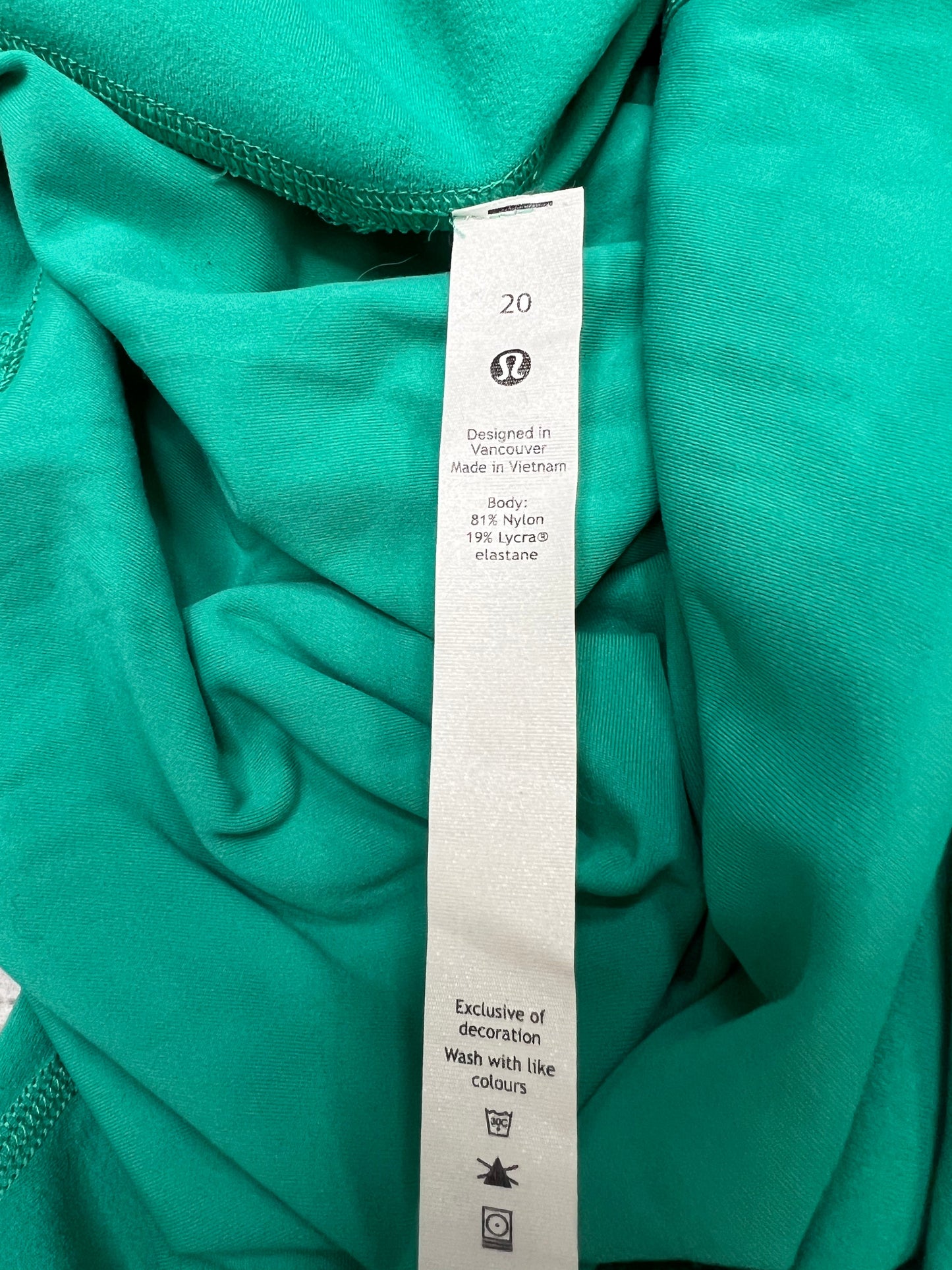 Athletic Capris By Lululemon In Green, Size: 20