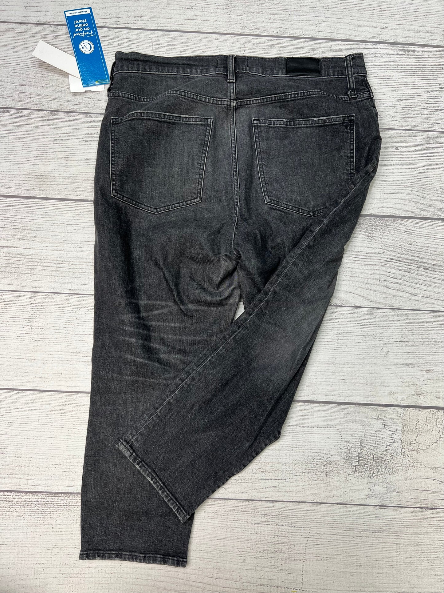 Jeans Straight By Madewell In Black, Size: 12