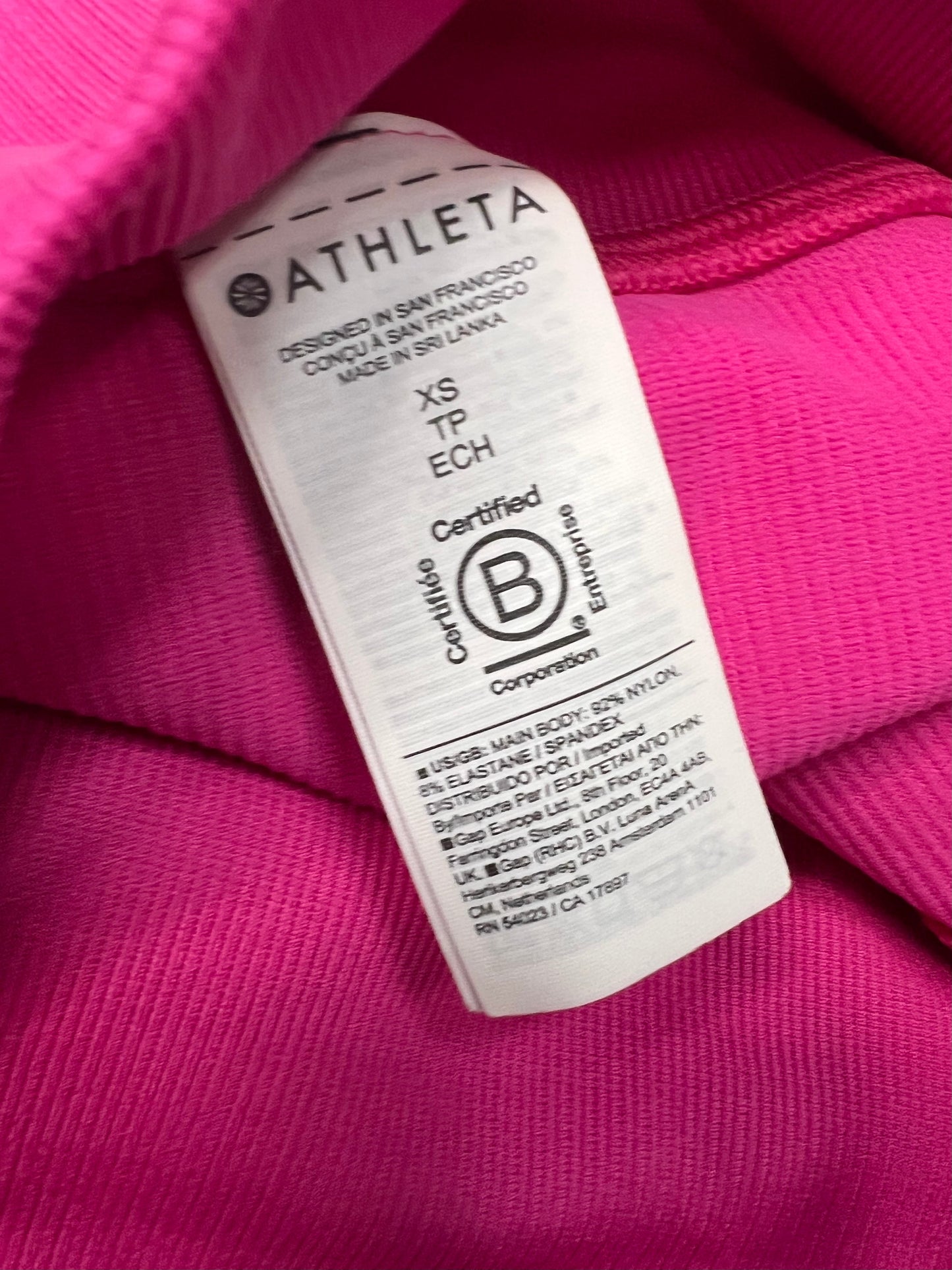 Athletic Leggings By Athleta In Pink, Size: Xs