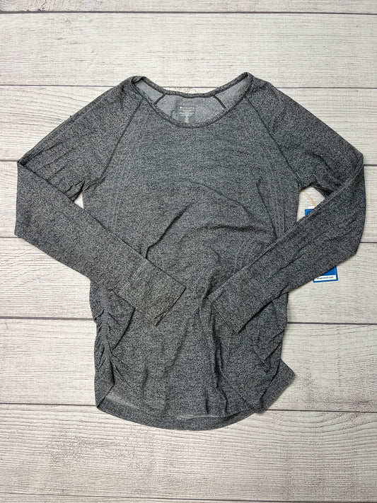 Athletic Top Long Sleeve Collar By Athleta In Grey, Size: Xl