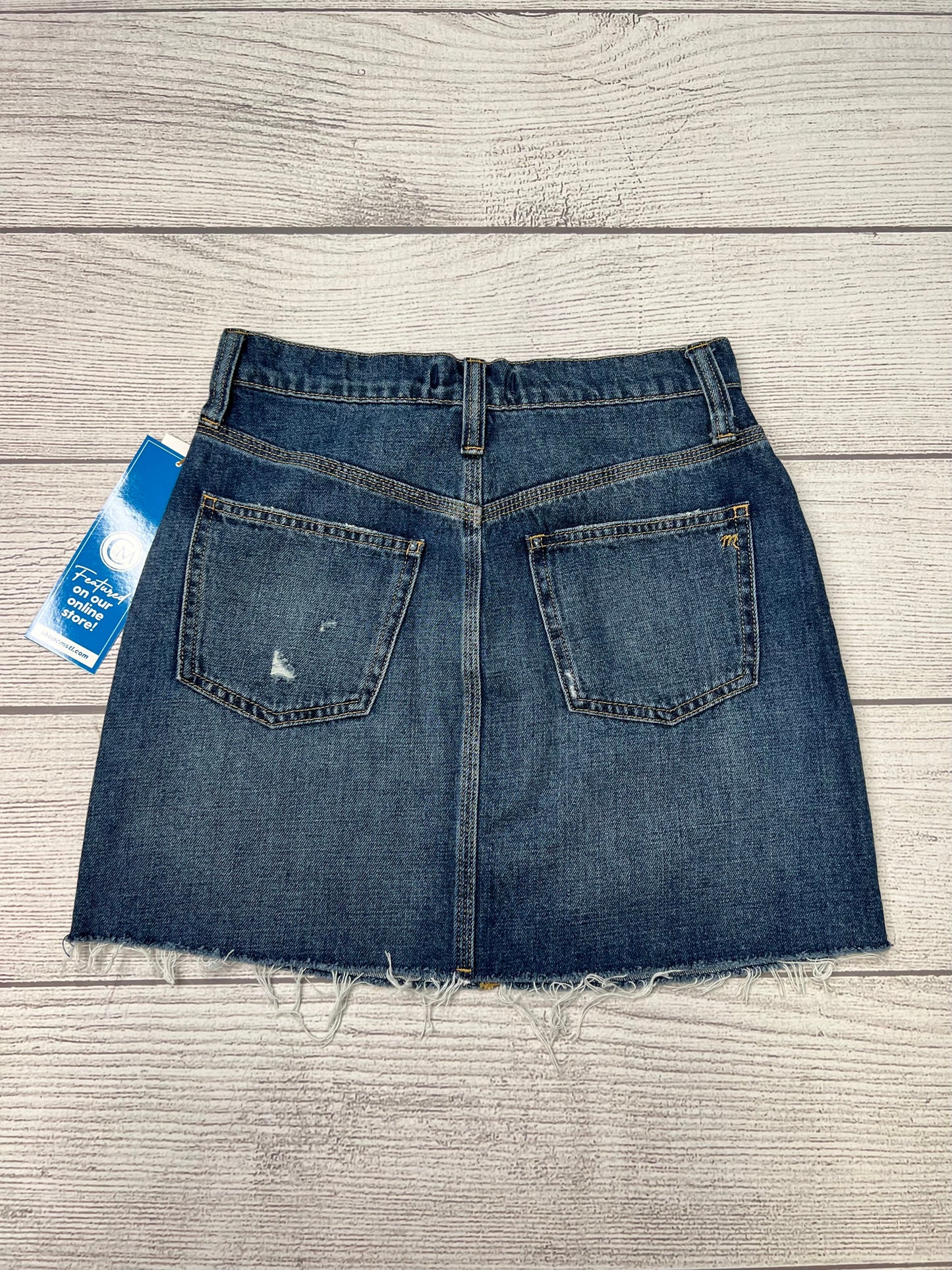 Skirt Mini & Short By Madewell In Denim, Size: 0