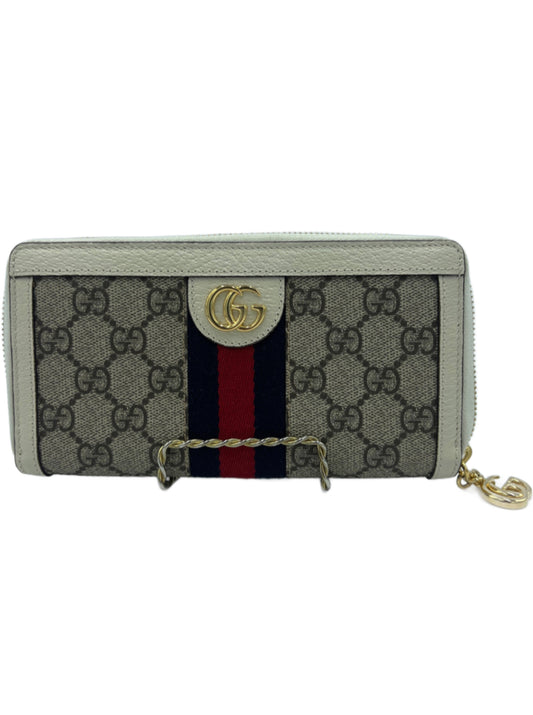 Gucci GG Ophidia Zip Top Designer Wallet Size: Medium