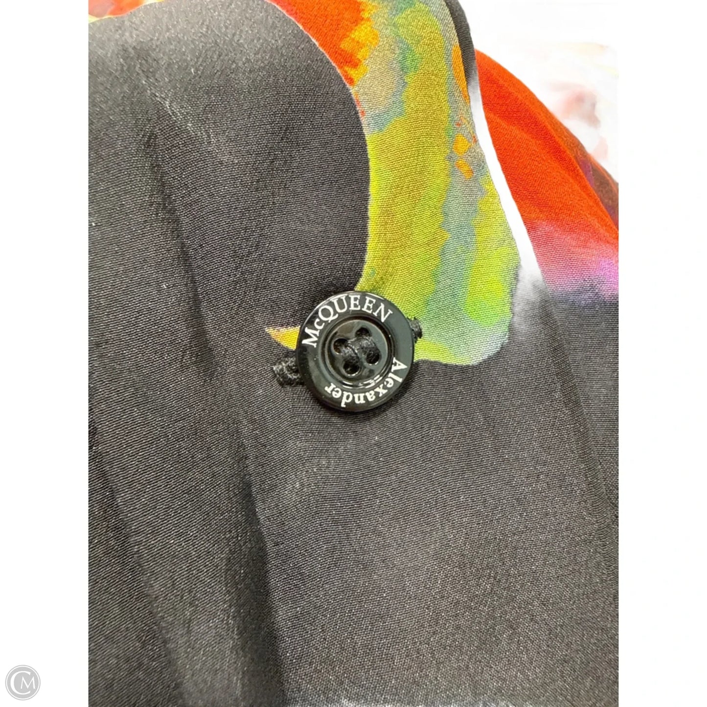 Blouse Long Sleeve By Alexander Mcqueen In Black Floral, Size: Onesize