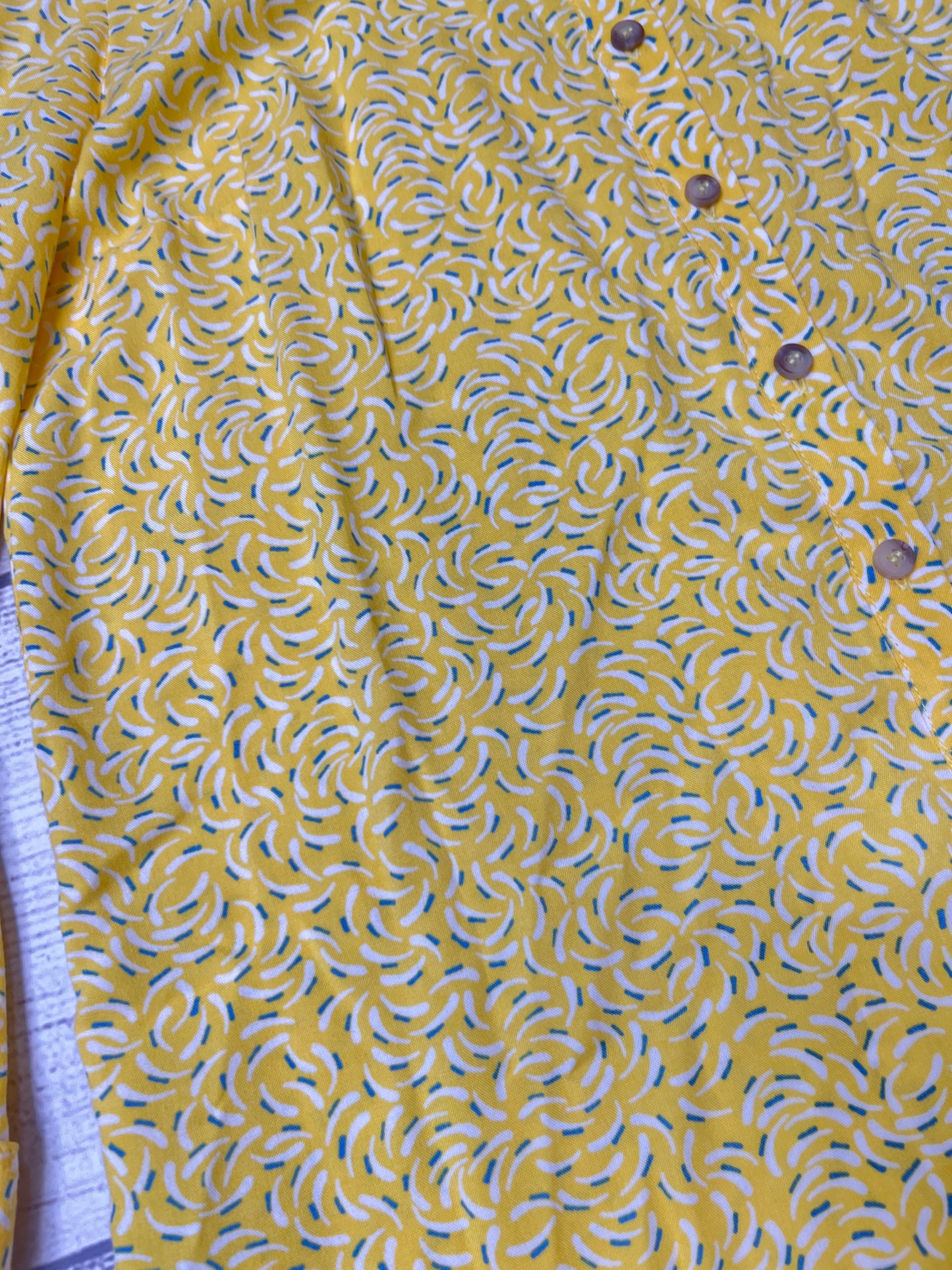 Yellow Blouse Long Sleeve Maeve, Size Xs