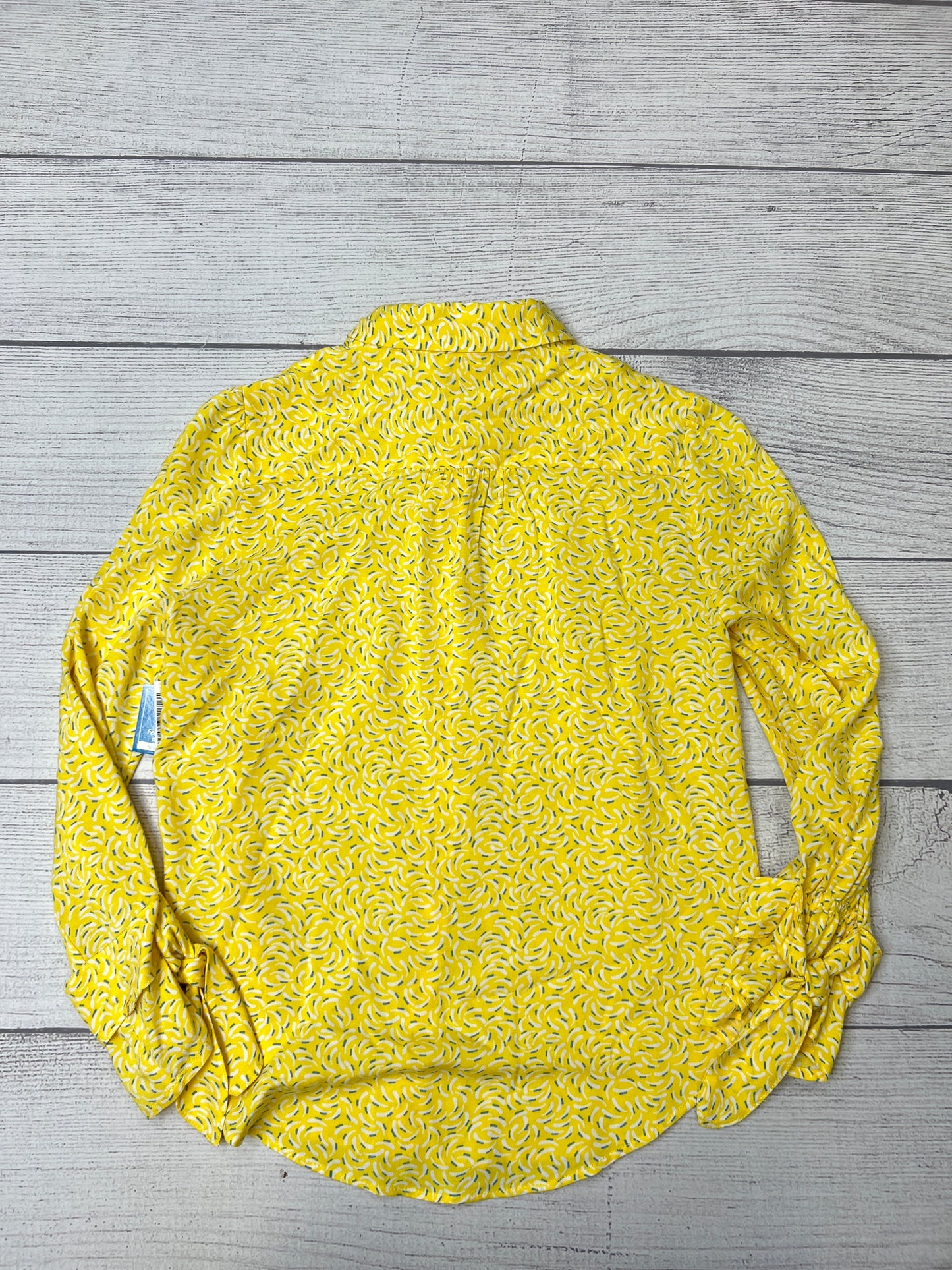 Yellow Blouse Long Sleeve Maeve, Size Xs