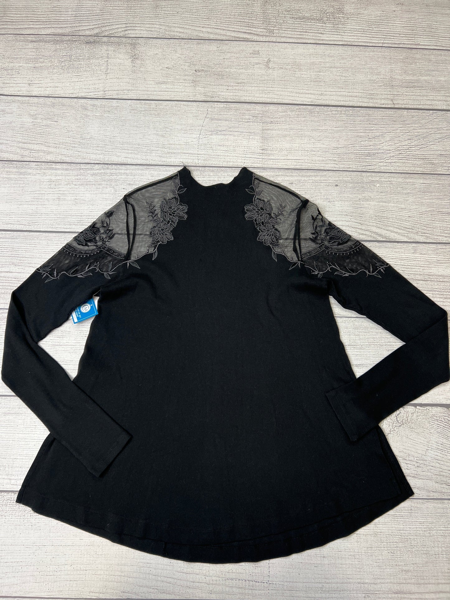 Black Top Long Sleeve Free People, Size L