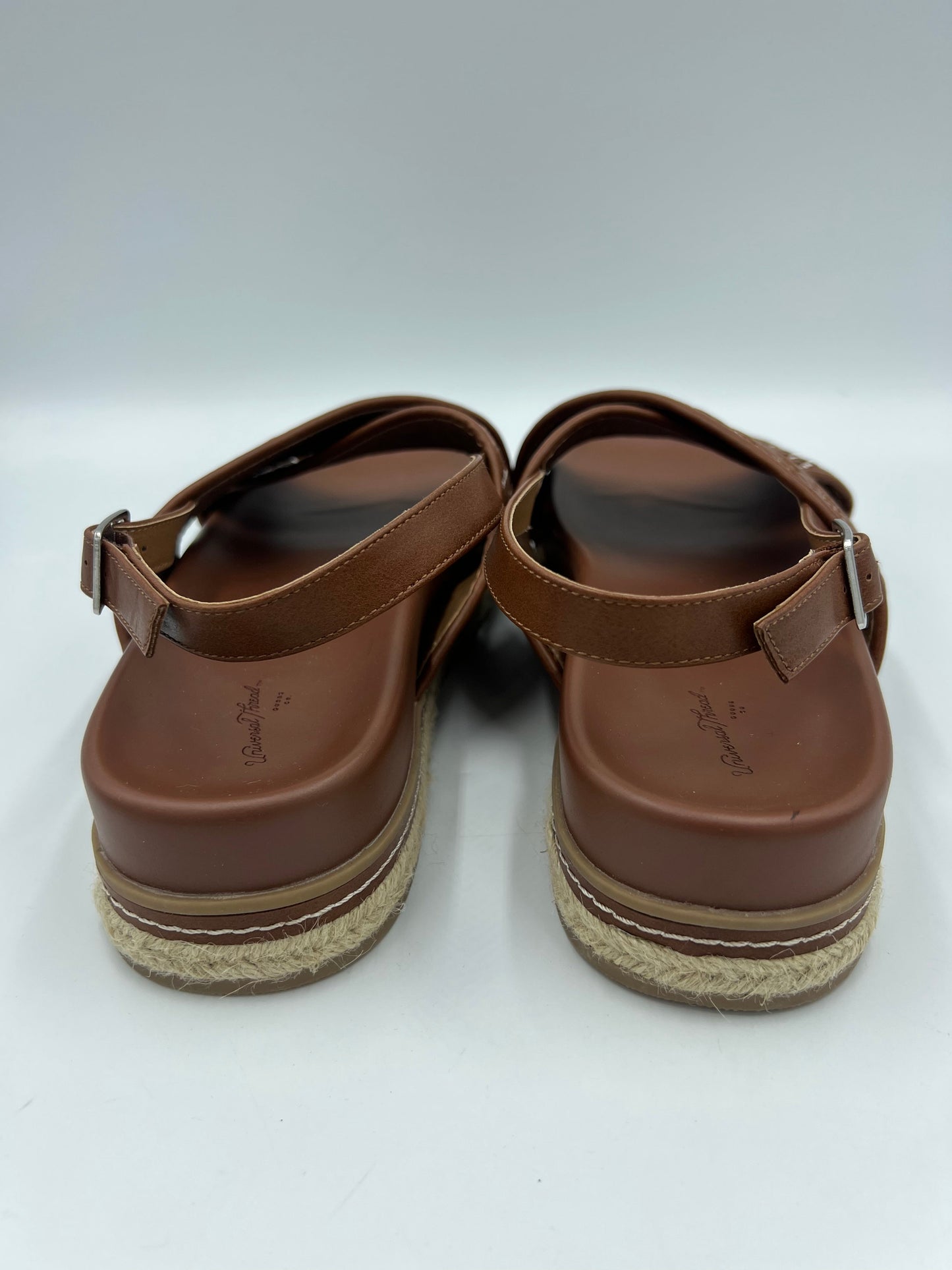 Brown Sandals Flats Universal Thread, Size 11