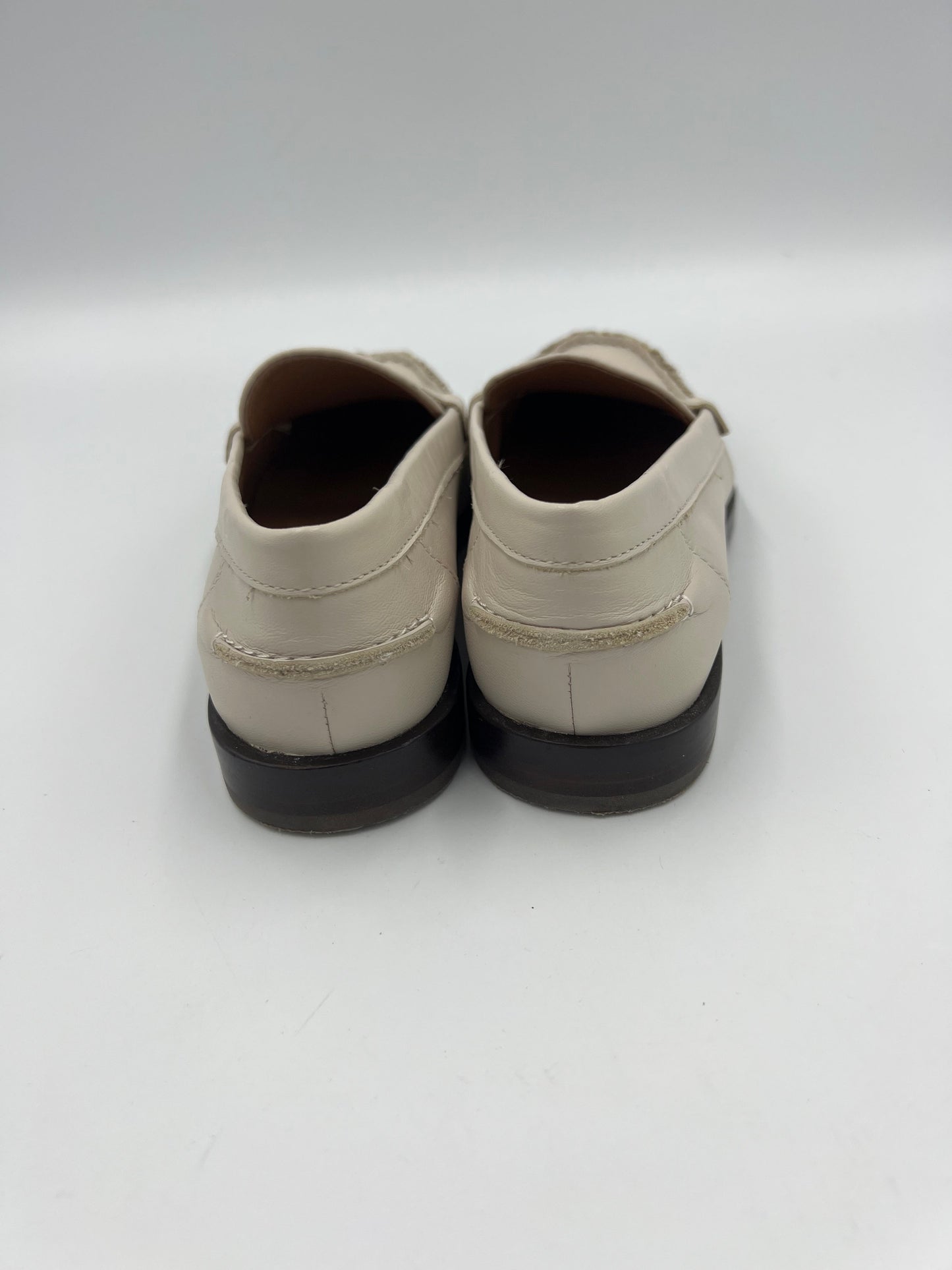 White Shoes Flats Loafer Oxford Madewell, Size 6