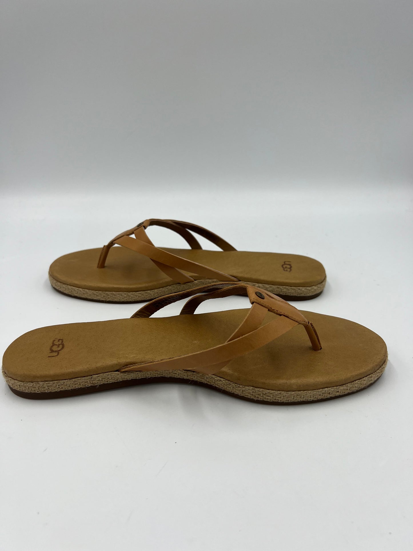 Like New! Brown Sandals Designer Ugg, Size 9