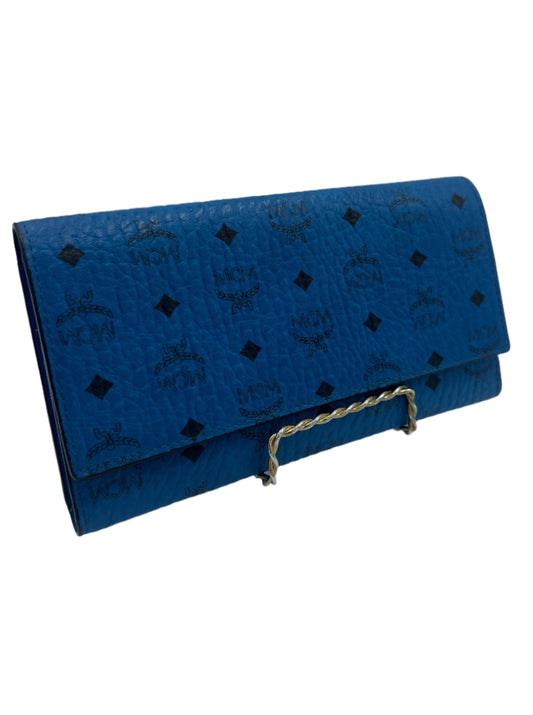 MCM Vistetos Blue Wallet