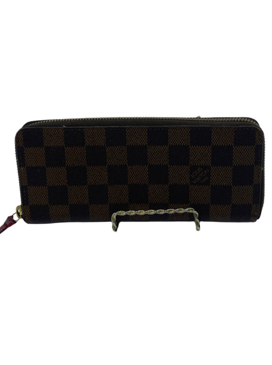 Louis Vuitton Clemence Damier Ebene Wallet