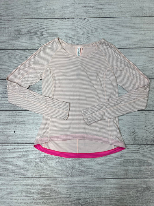 Light Pink Athletic Top Long Sleeve Crewneck Lululemon, Size S
