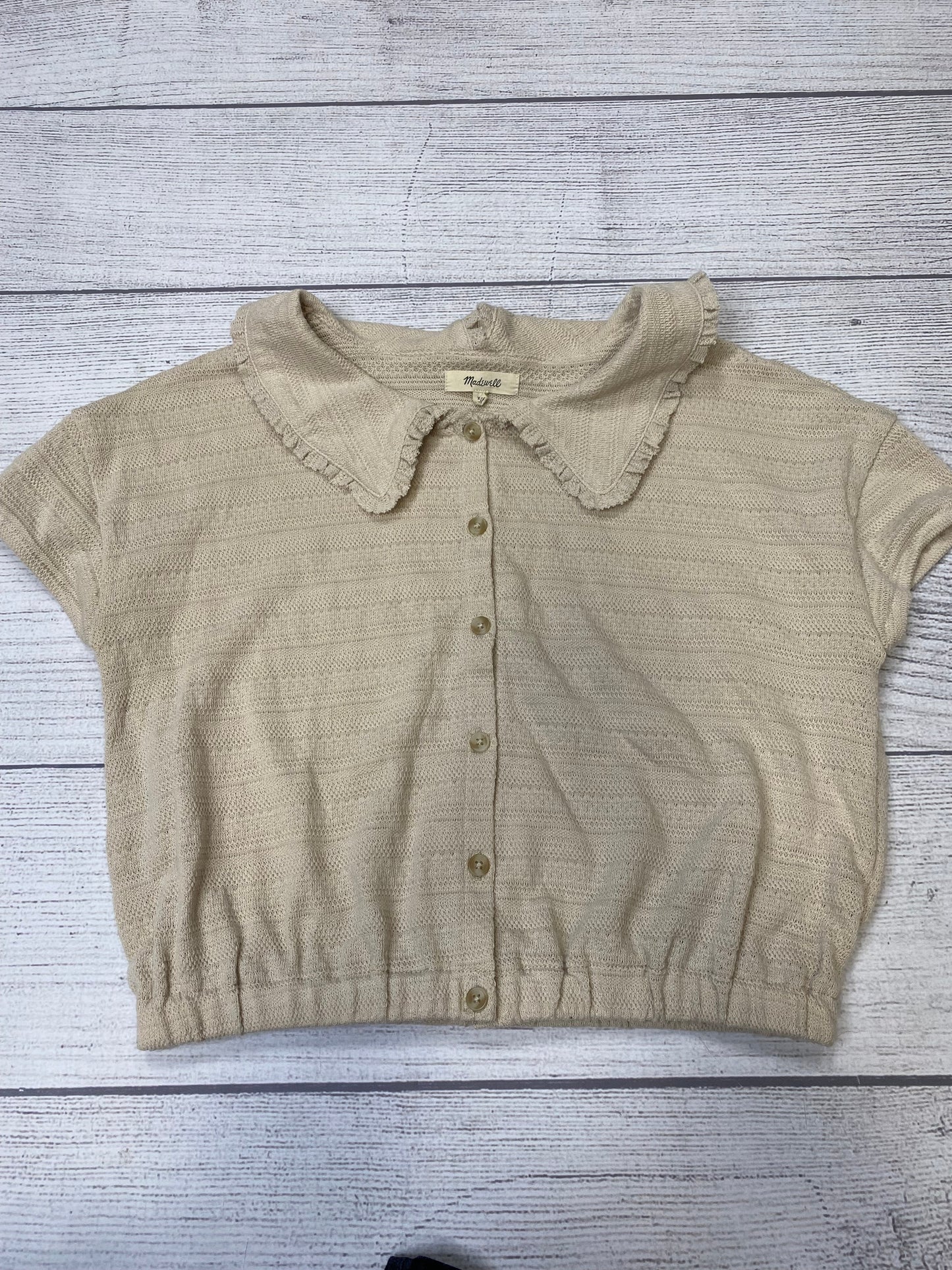 Tan Top Short Sleeve Madewell, Size Xs