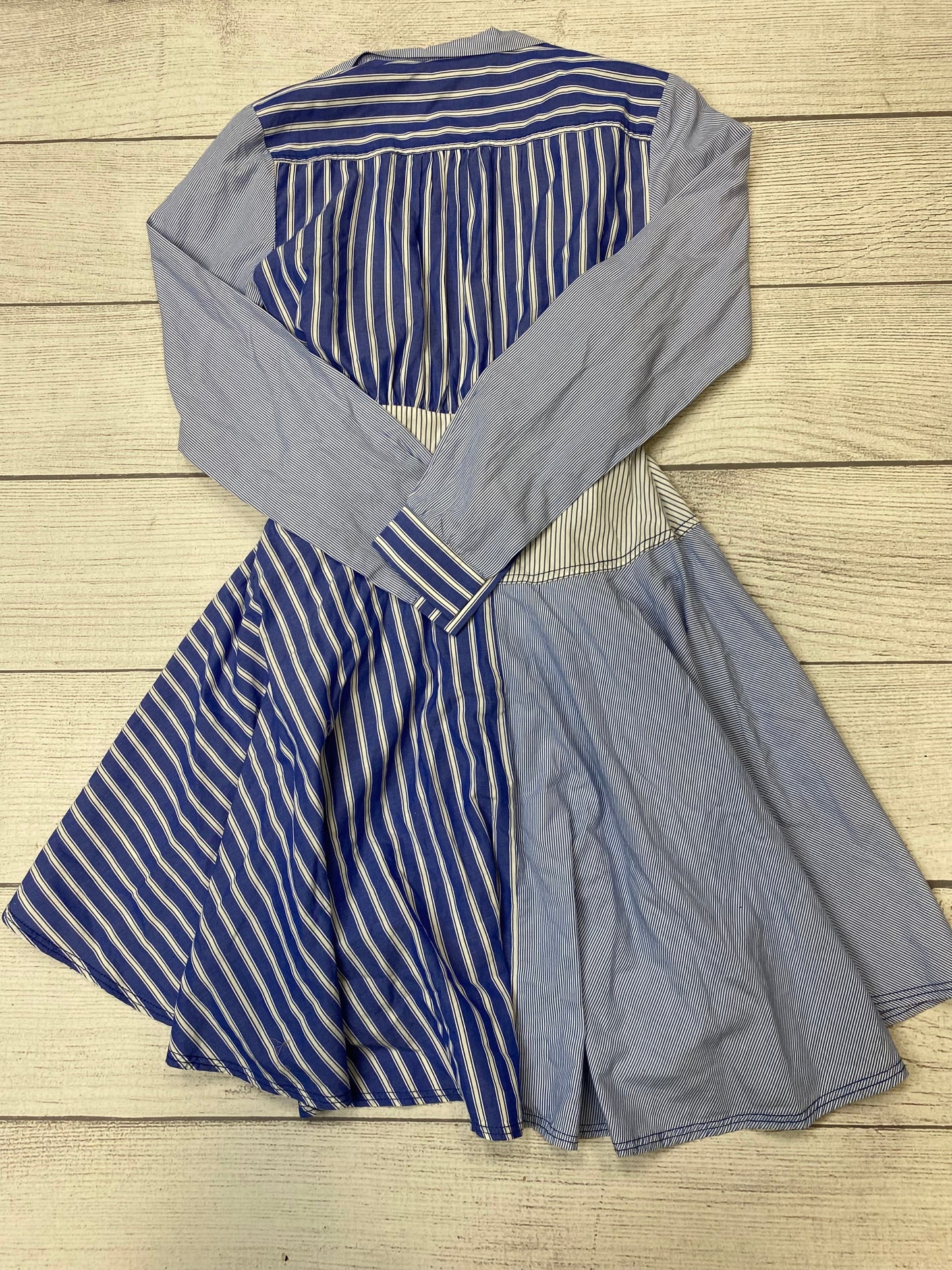 Blue White Dress Casual Short Maeve, Size Xs