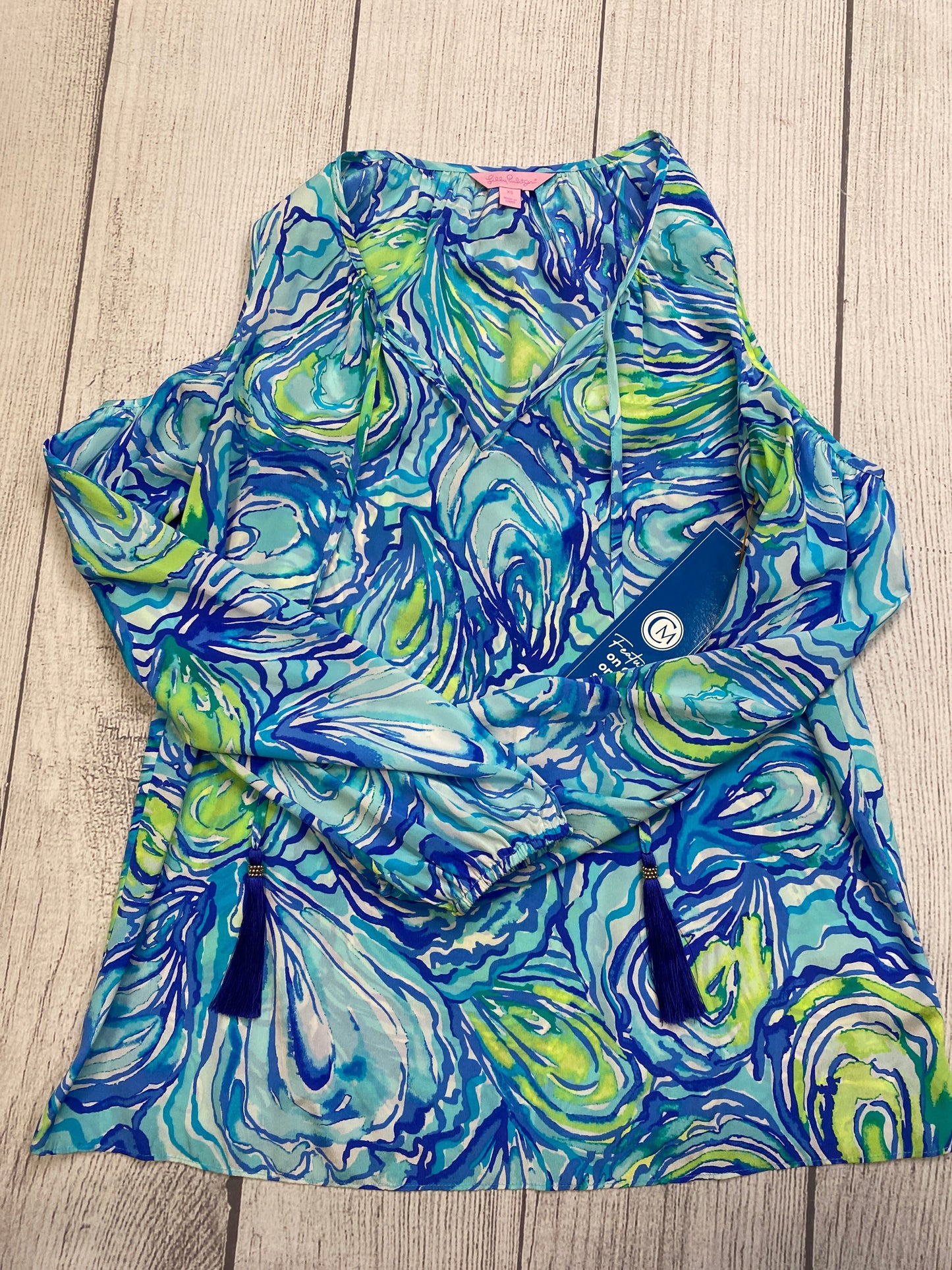 Blue Top Long Sleeve Lilly Pulitzer, Size Xs