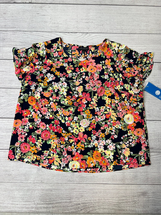 Floral Top Short Sleeve Lane Bryant, Size 2x