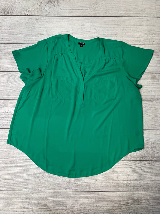 Green Top Short Sleeve Torrid, Size 3x
