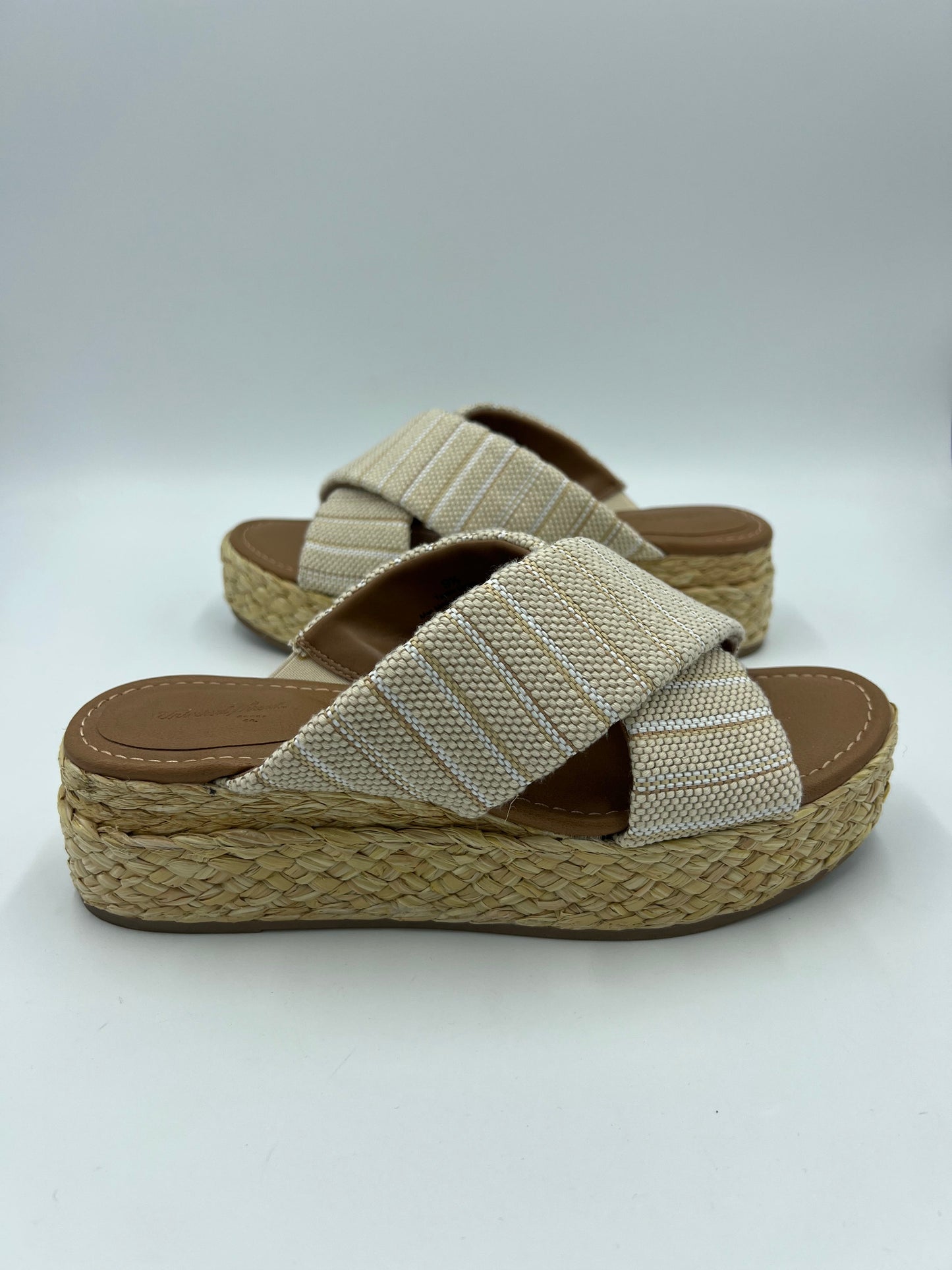 Tan Sandals Flats Universal Thread, Size 9.5