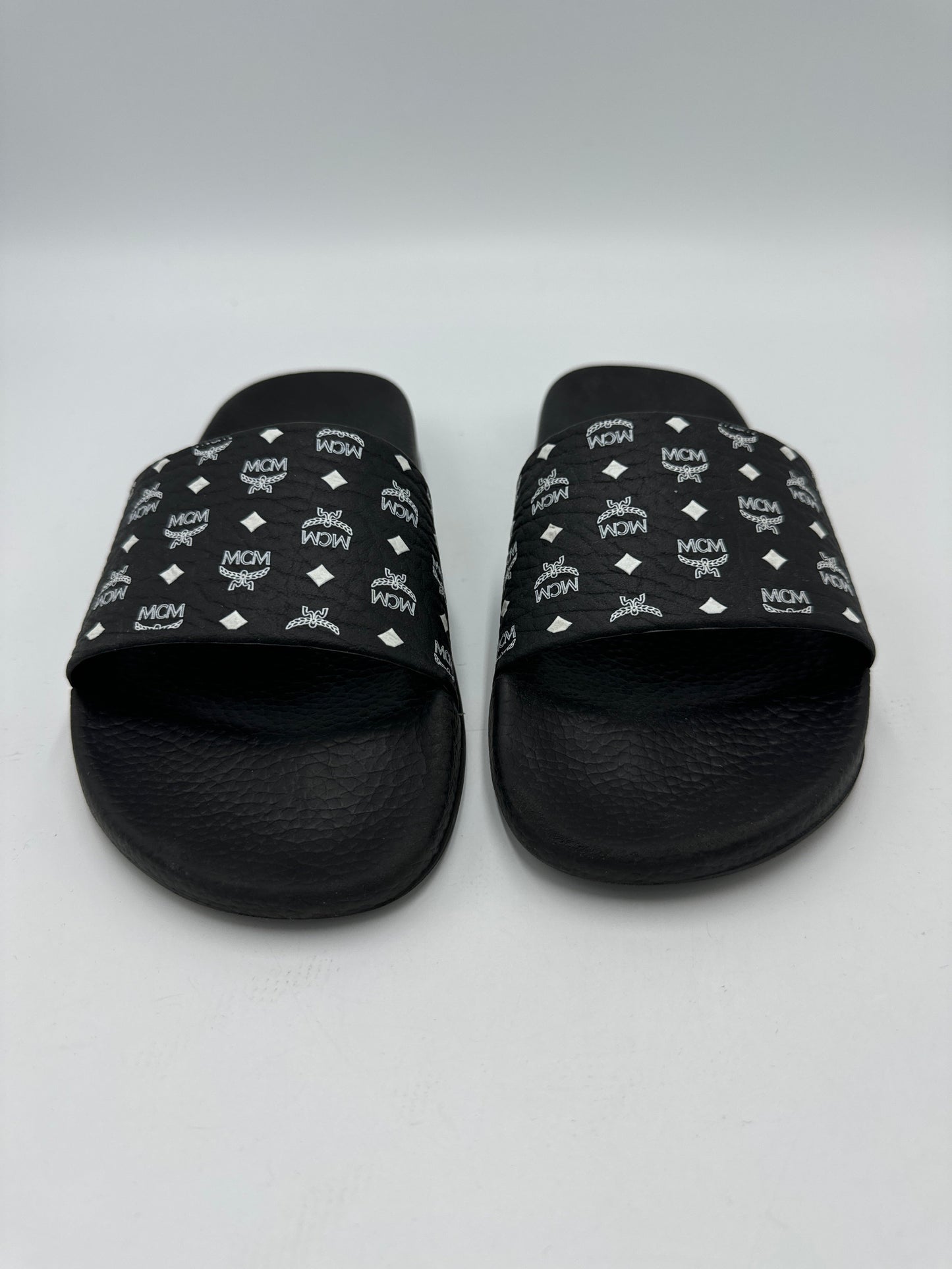 MCM Slides Luxury Designer Shoes in Size: 9