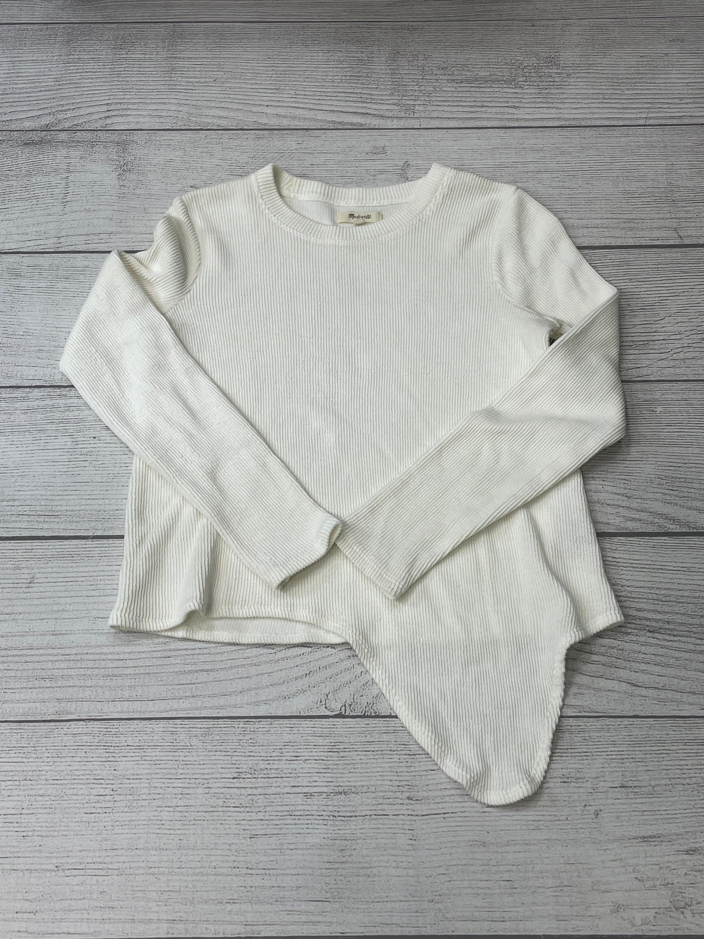 White Top Long Sleeve Madewell, Size S