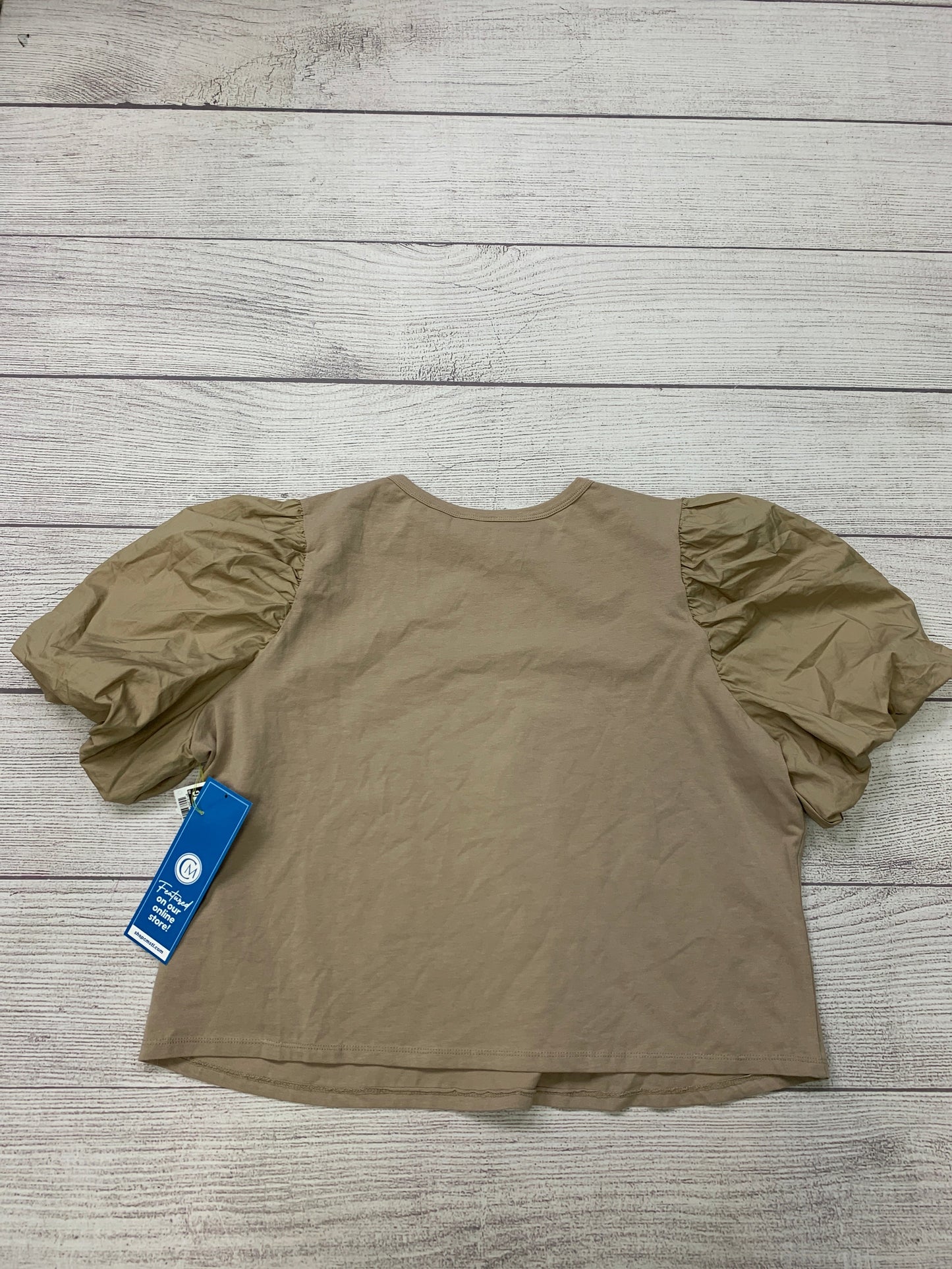 Brown Top Short Sleeve H&m, Size Xxl