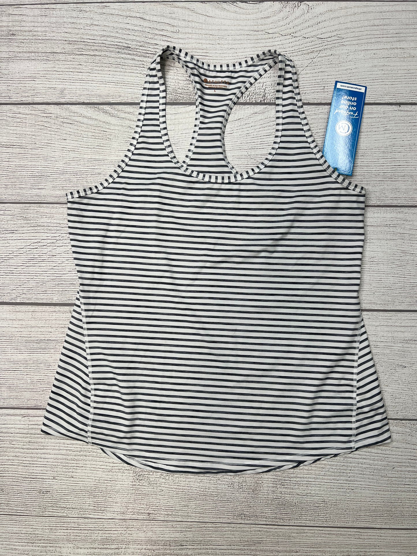 Striped Athletic Tank Top Athleta, Size L