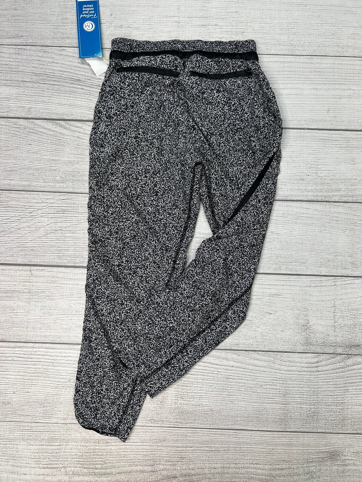 Athletic Pants By Lululemon In Black White, Size: S