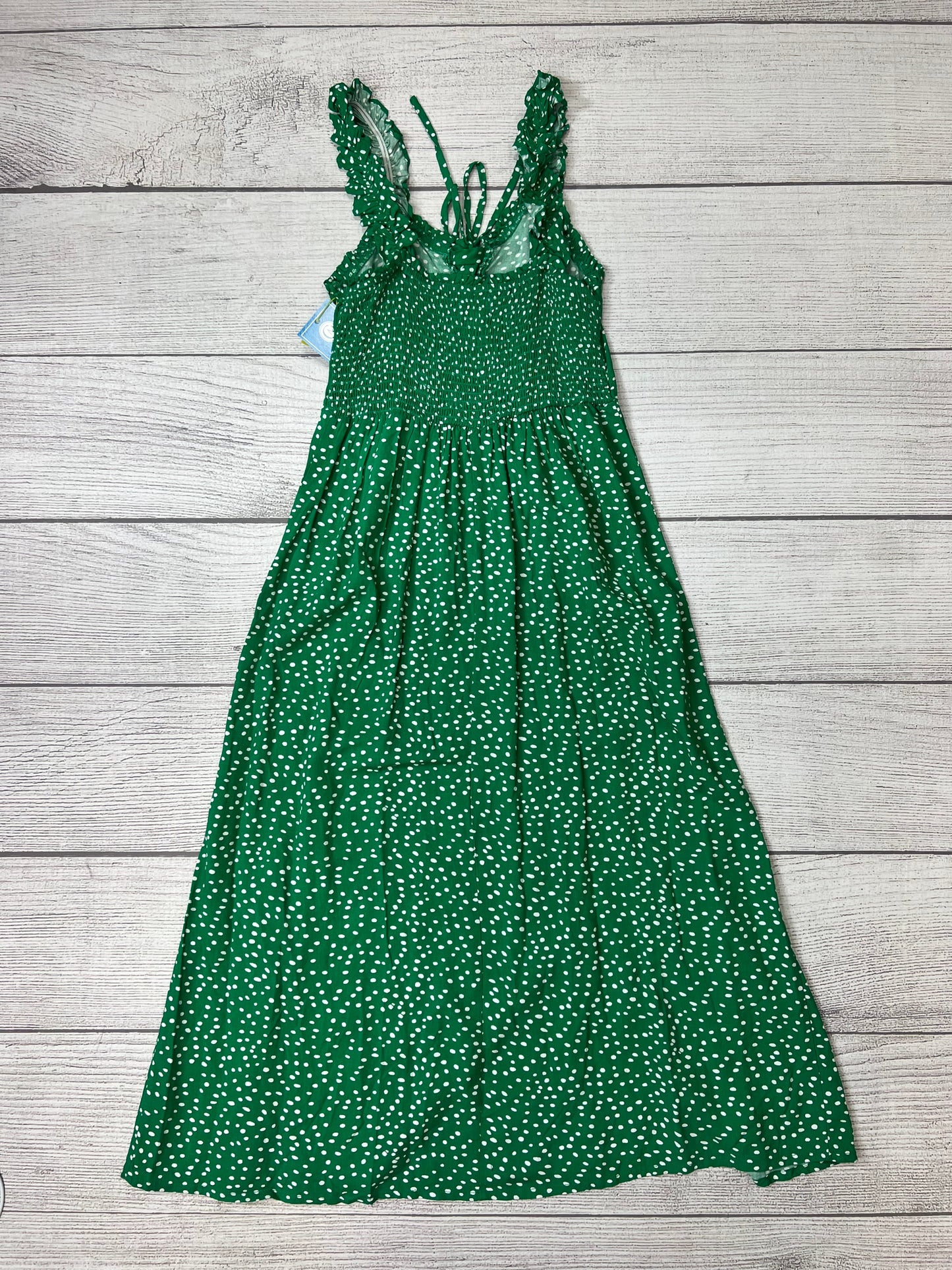 Dress Casual Midi By Japna In Green White, Size: S