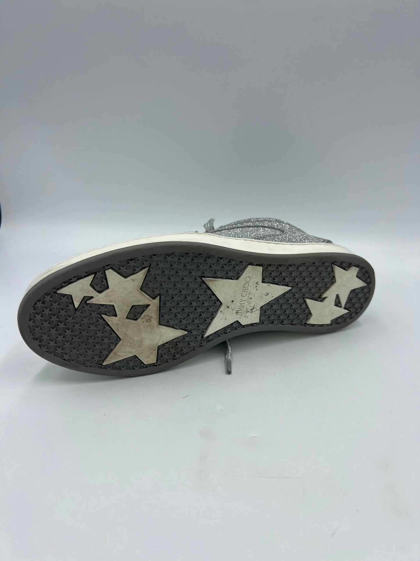 Jimmy Choo Designer Sneakers In Sparkles, Size: 8.5