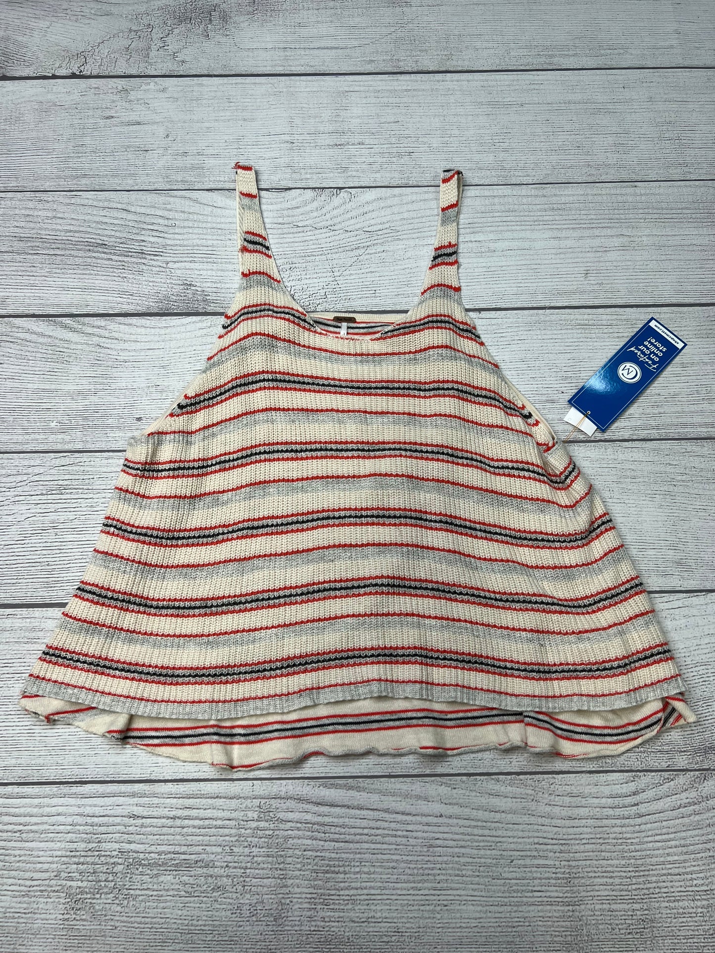 Top Sleeveless By Free People In Striped, Size: L