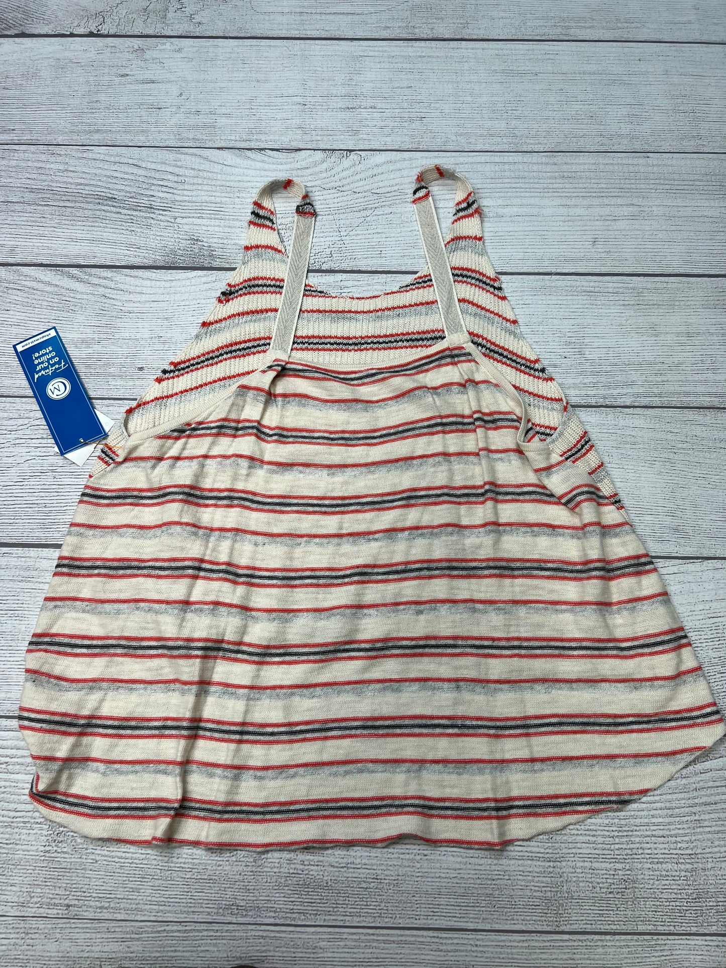 Top Sleeveless By Free People In Striped, Size: L