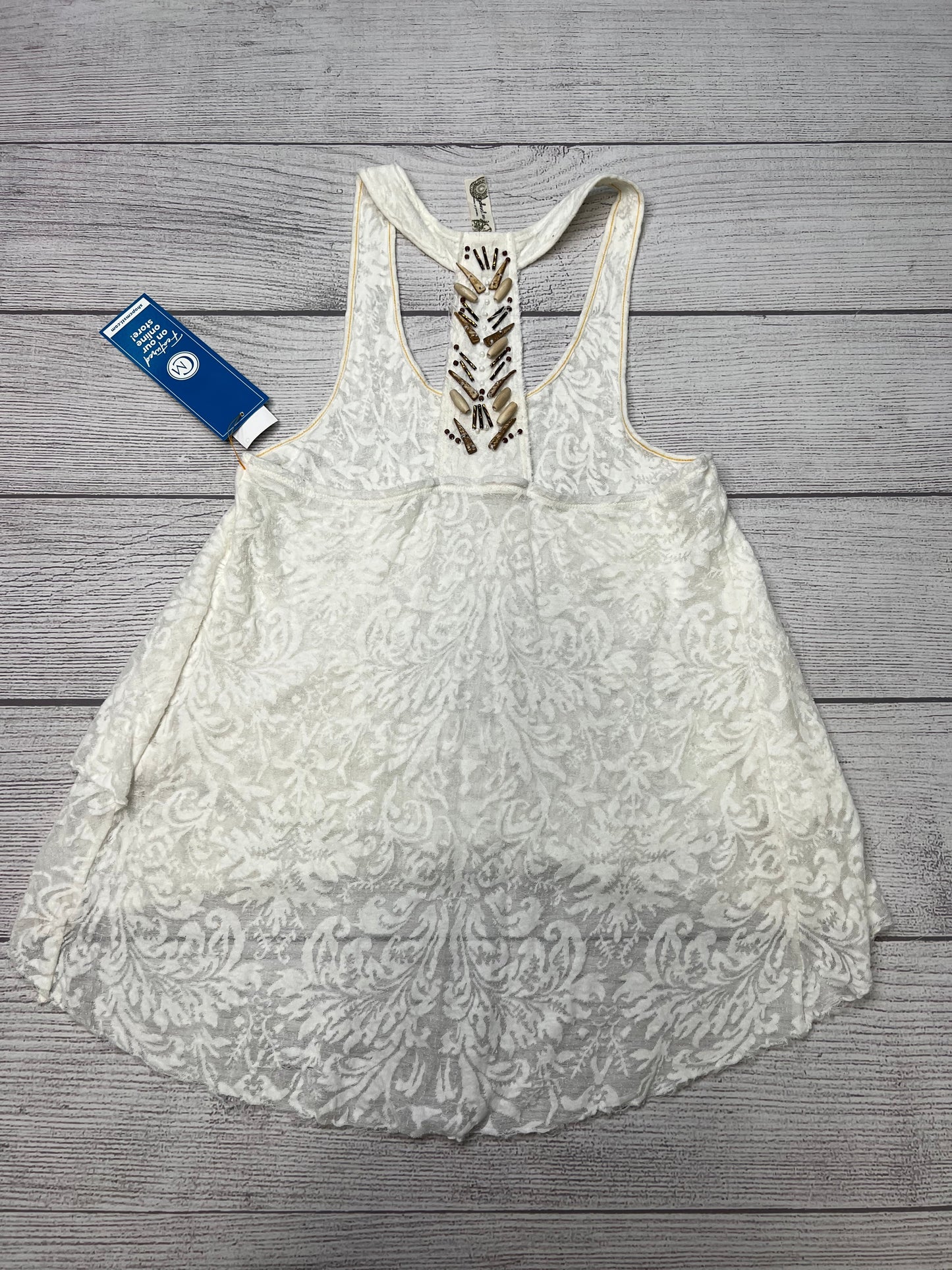 Top Sleeveless By Free People In White, Size: M