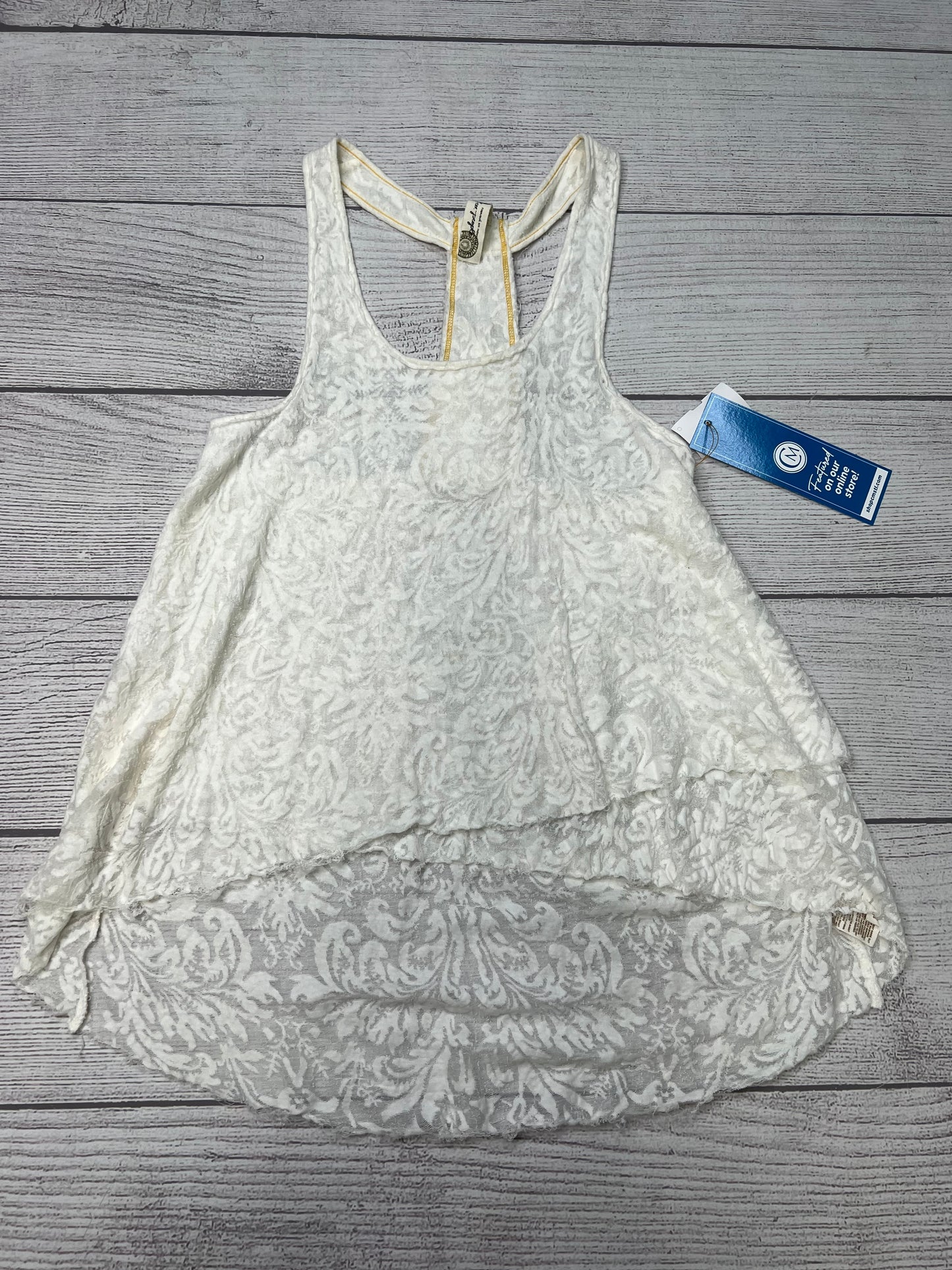 Top Sleeveless By Free People In White, Size: M