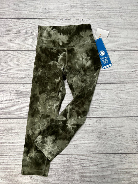 Athletic Capris By Lululemon In Green, Size: S