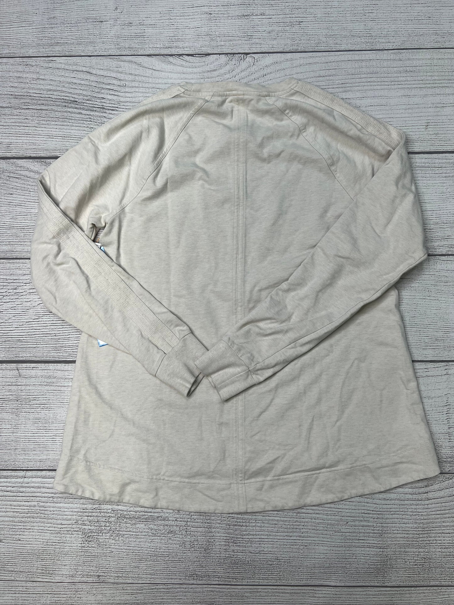 Top Long Sleeve By Athleta In Cream, Size: S