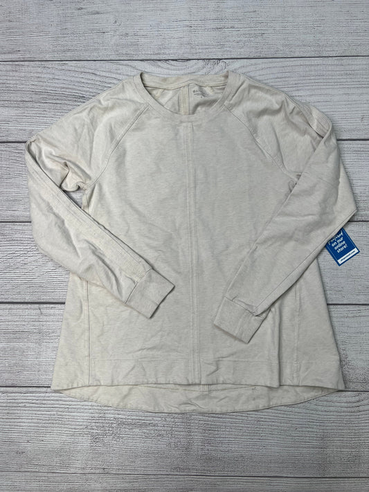 Top Long Sleeve By Athleta In Cream, Size: S