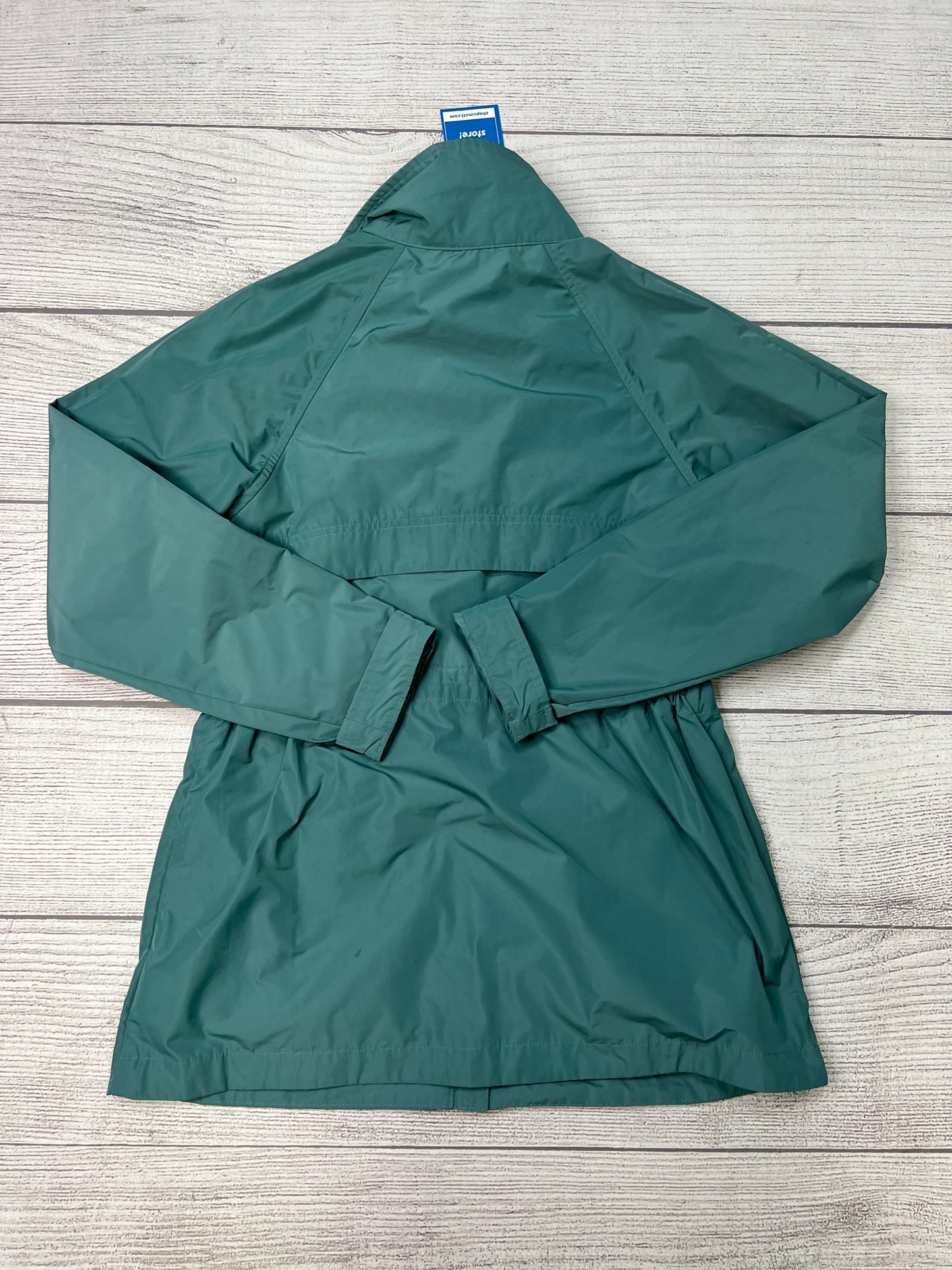 Coat Raincoat By Athleta In Turquoise, Size: Xxs