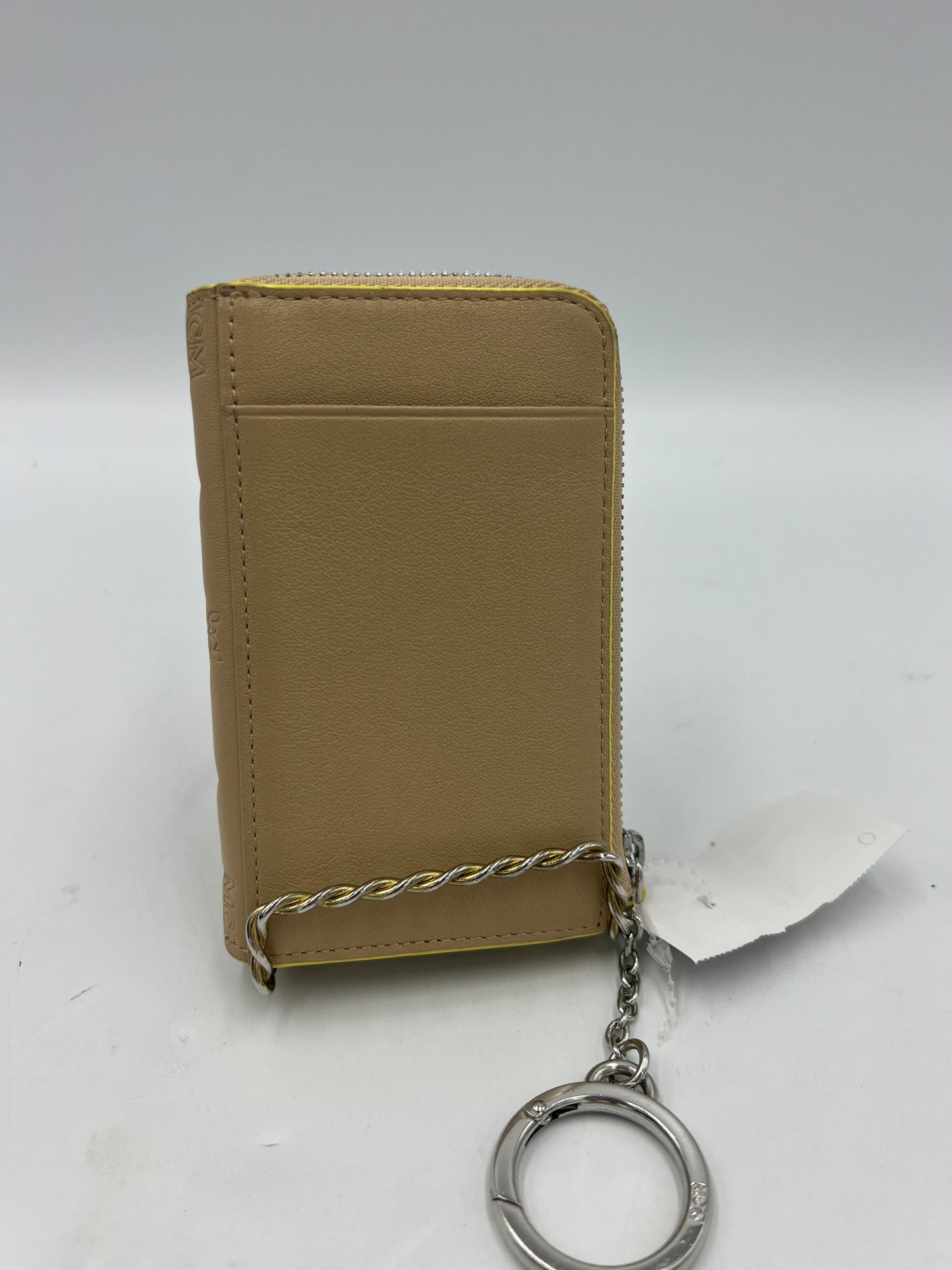 Like New! MCM Klara Designer Leather Zip Wallet w/ Key Ring