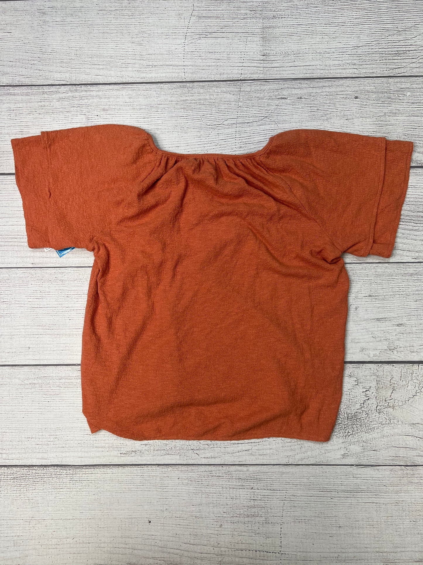 Top Short Sleeve By Madewell In Orange, Size: Xs