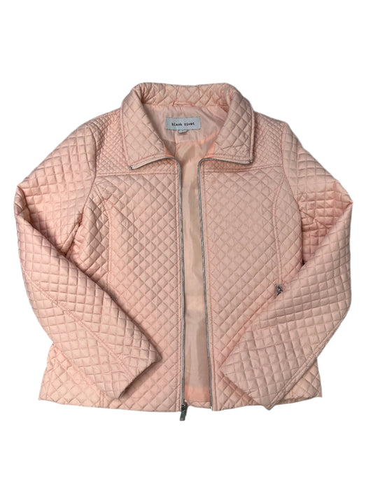 Quilted Jacket By Black Rivet In Light Pink, Size: M