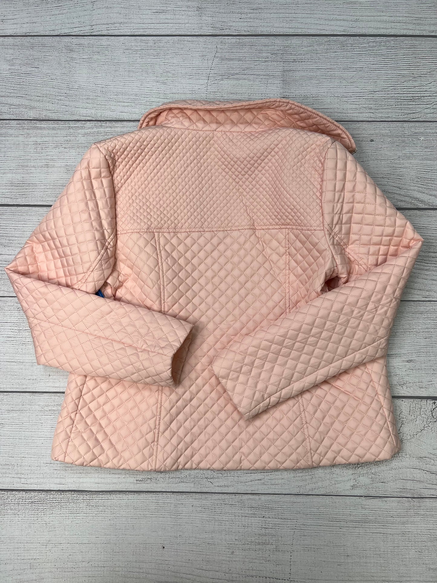 Quilted Jacket By Black Rivet In Light Pink, Size: M