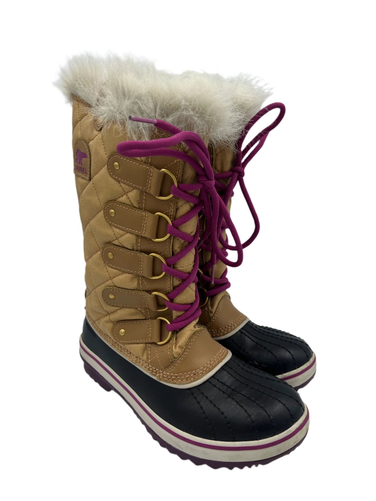 Boots Designer By Sorel In Tan, Size: 7