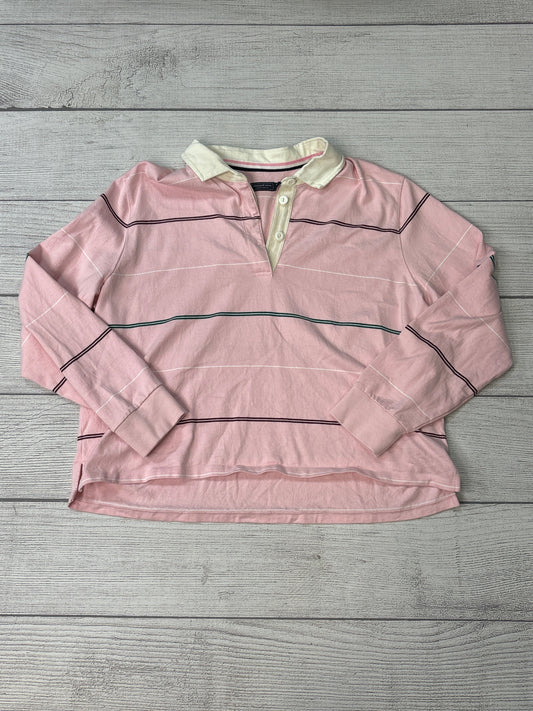 Top Long Sleeve By Vineyard Vines In Light Pink, Size: Xl