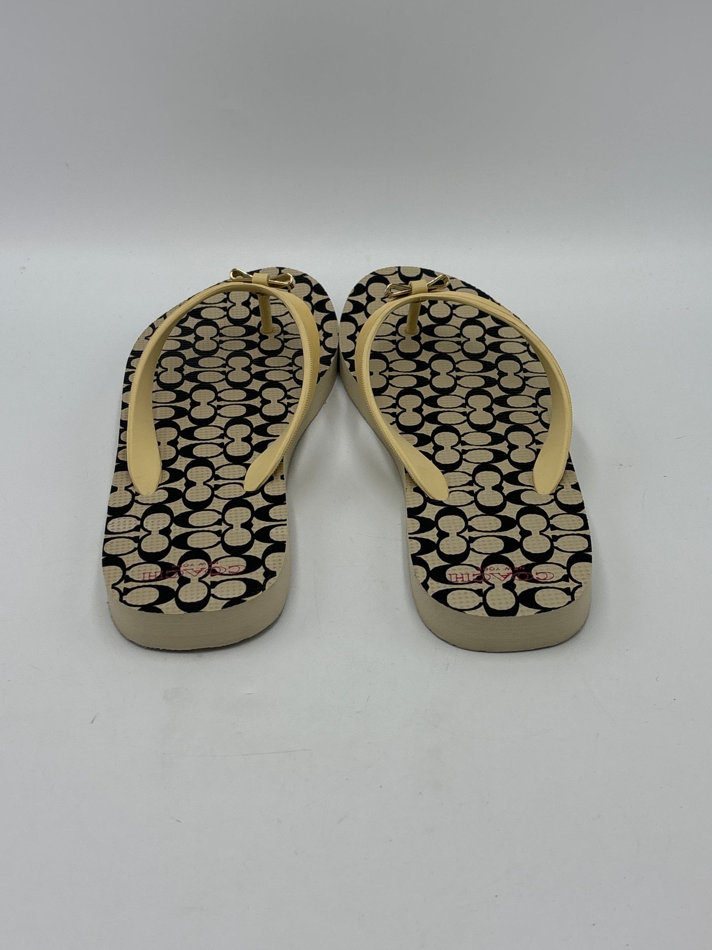 Sandals Designer By Coach In Black, Size: 9